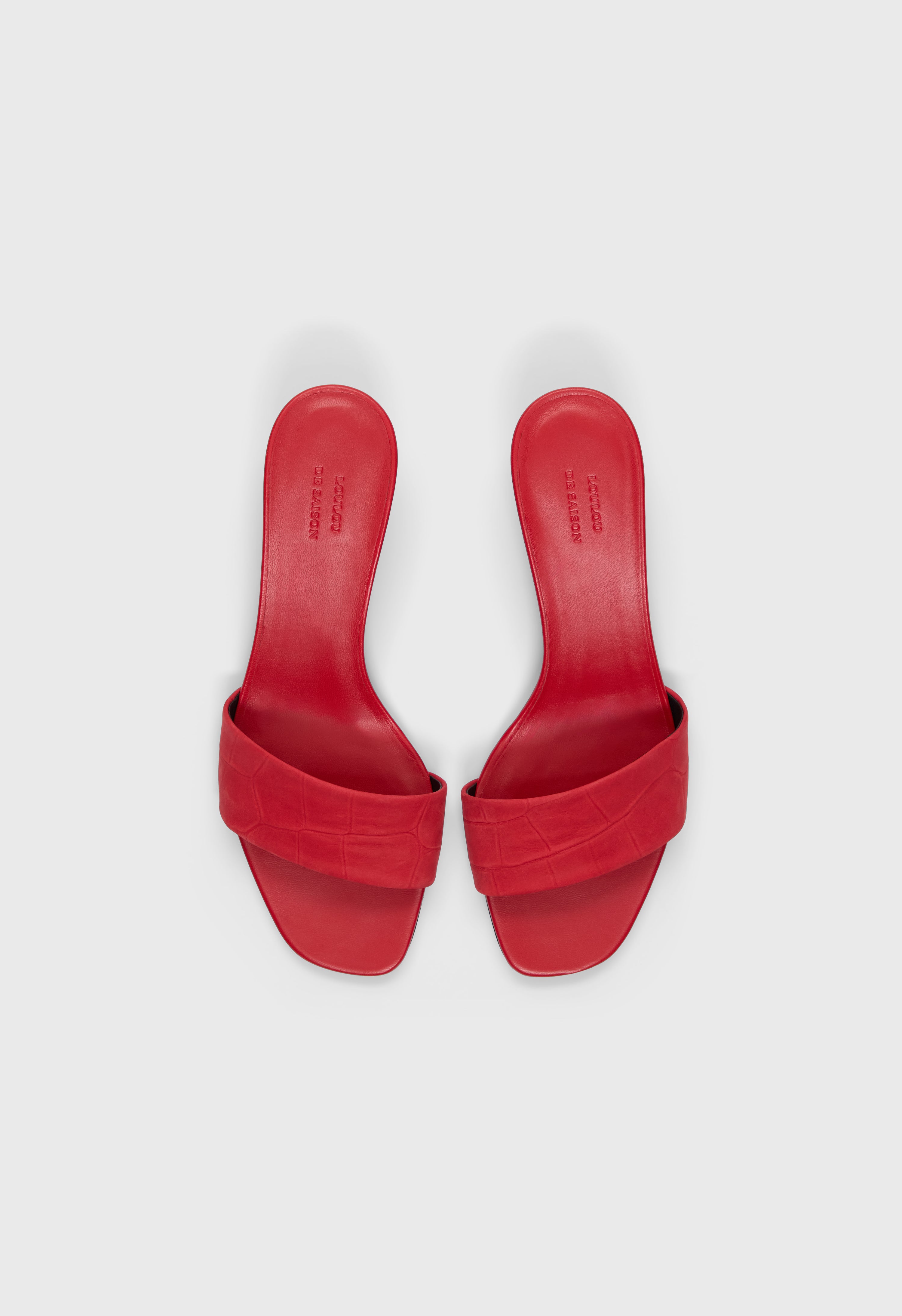 SARAFINA Kitten heel mule sandals