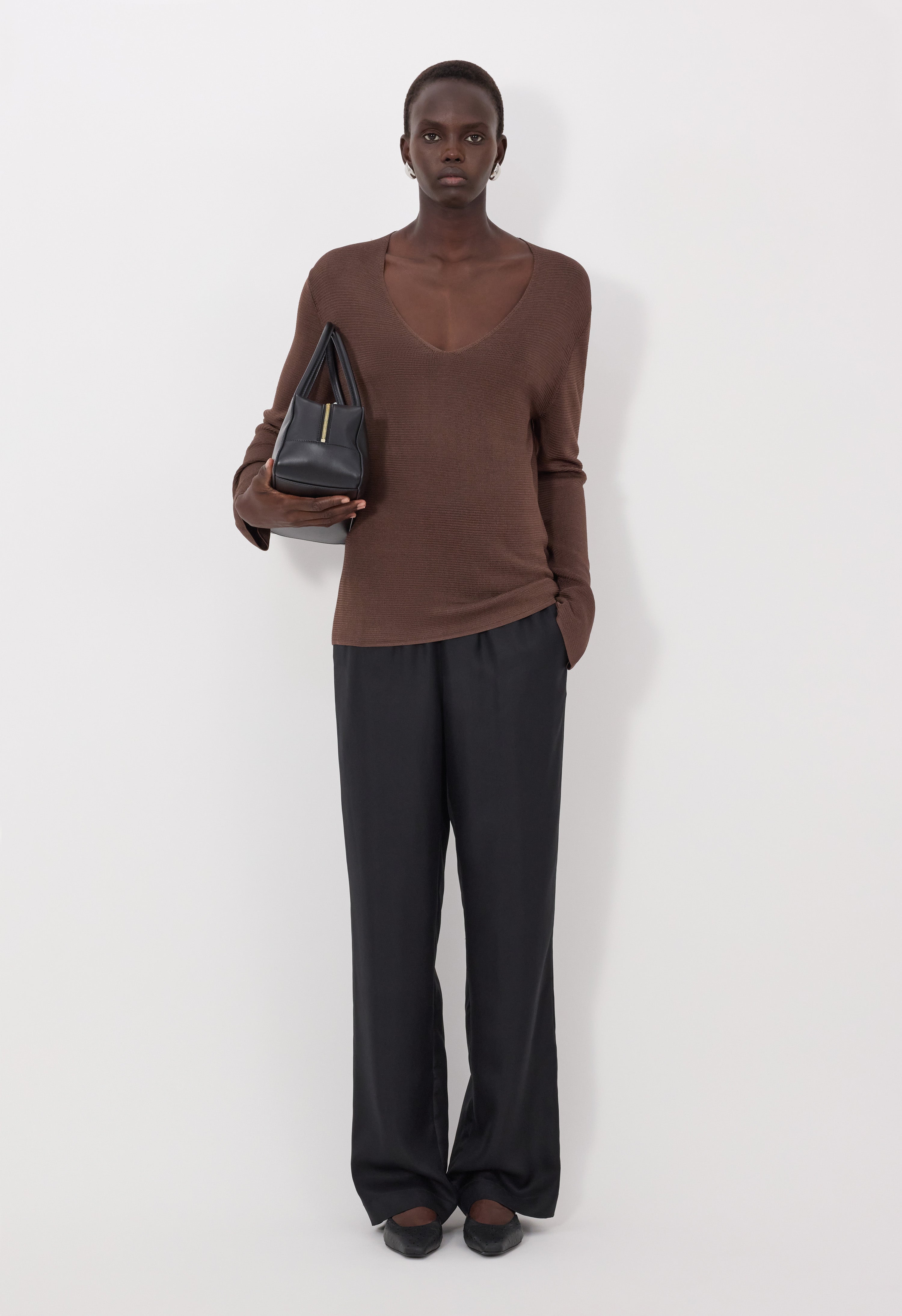 SAYA Pull en maille col V