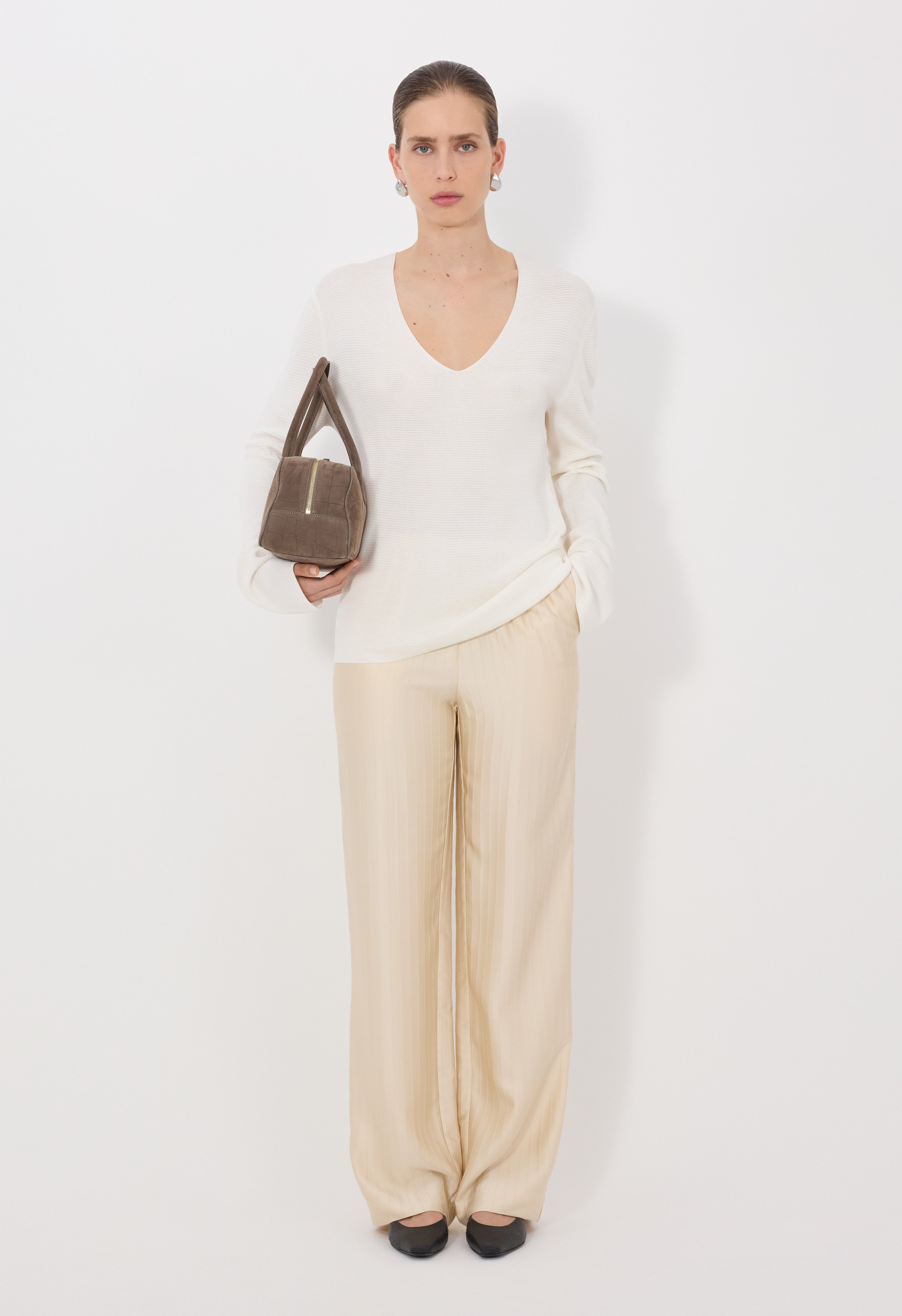 SAYA Pull en maille col V