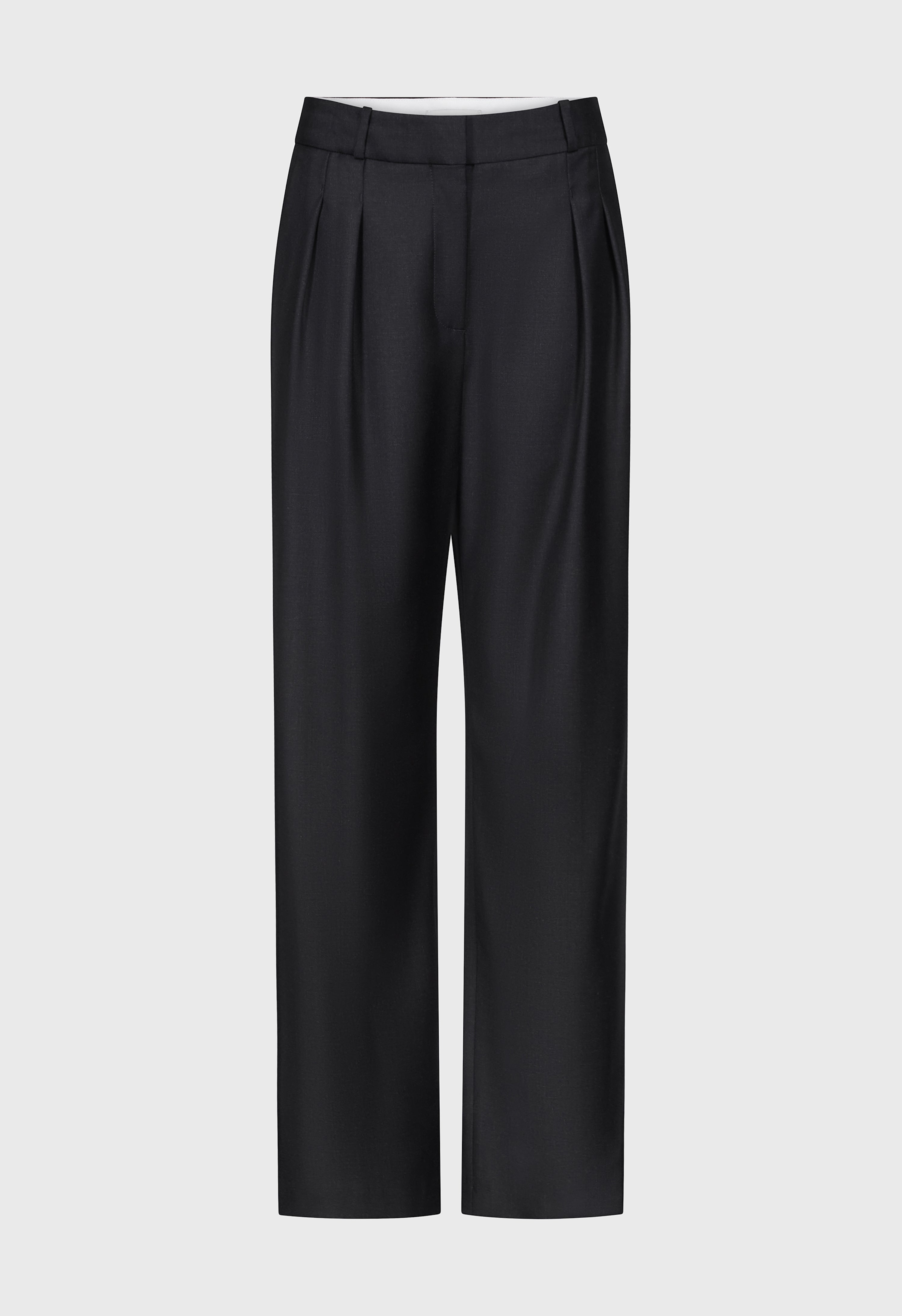 SBIRU LDS Pleated wool trousers