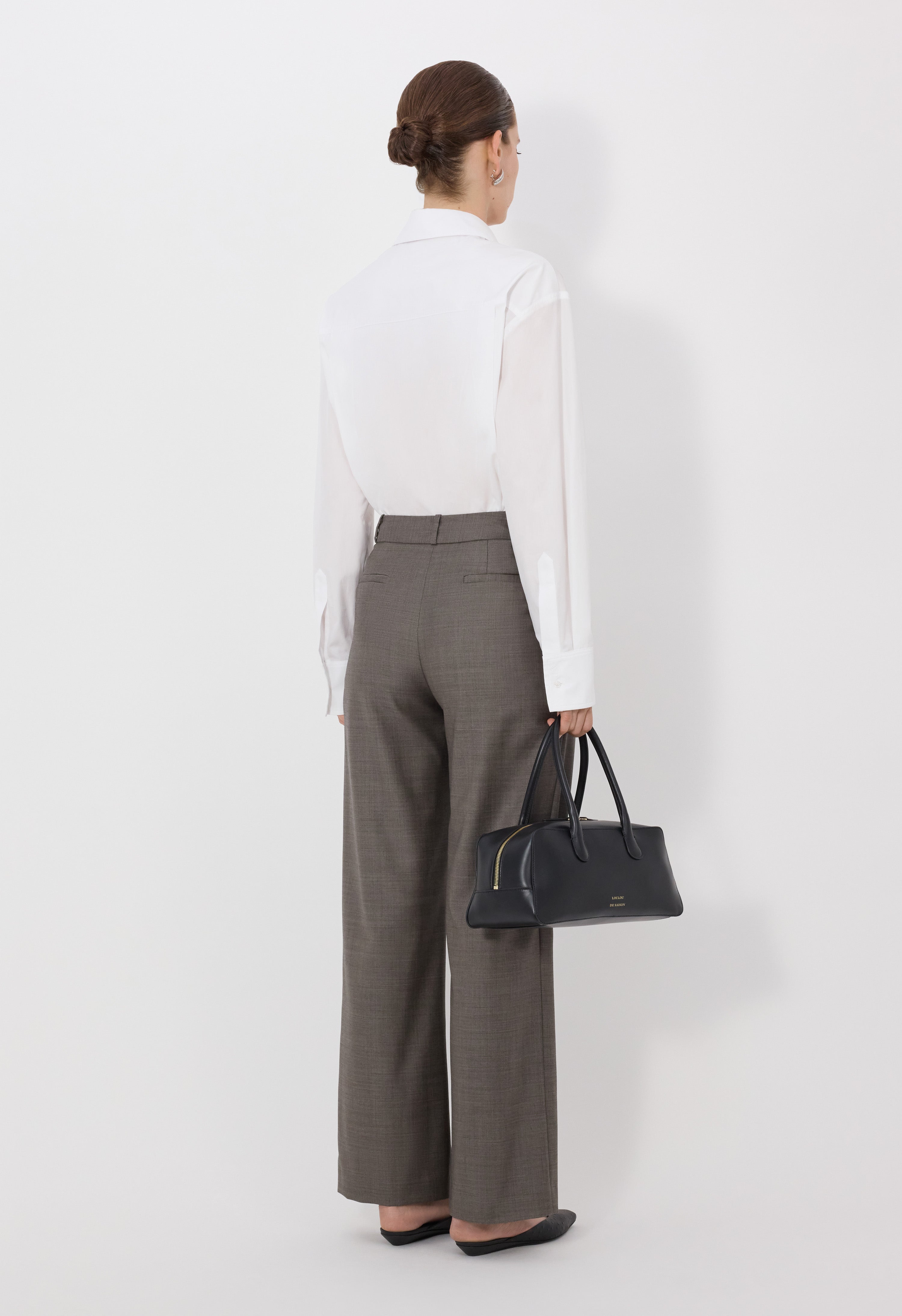 SBIRU LDS Pleated wool trousers