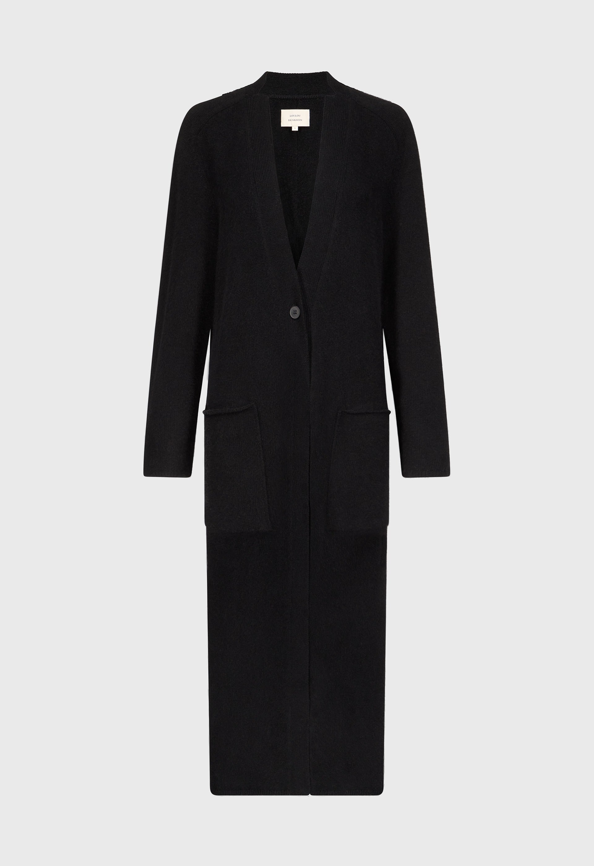 SMET Cardigan long en yak mélangé