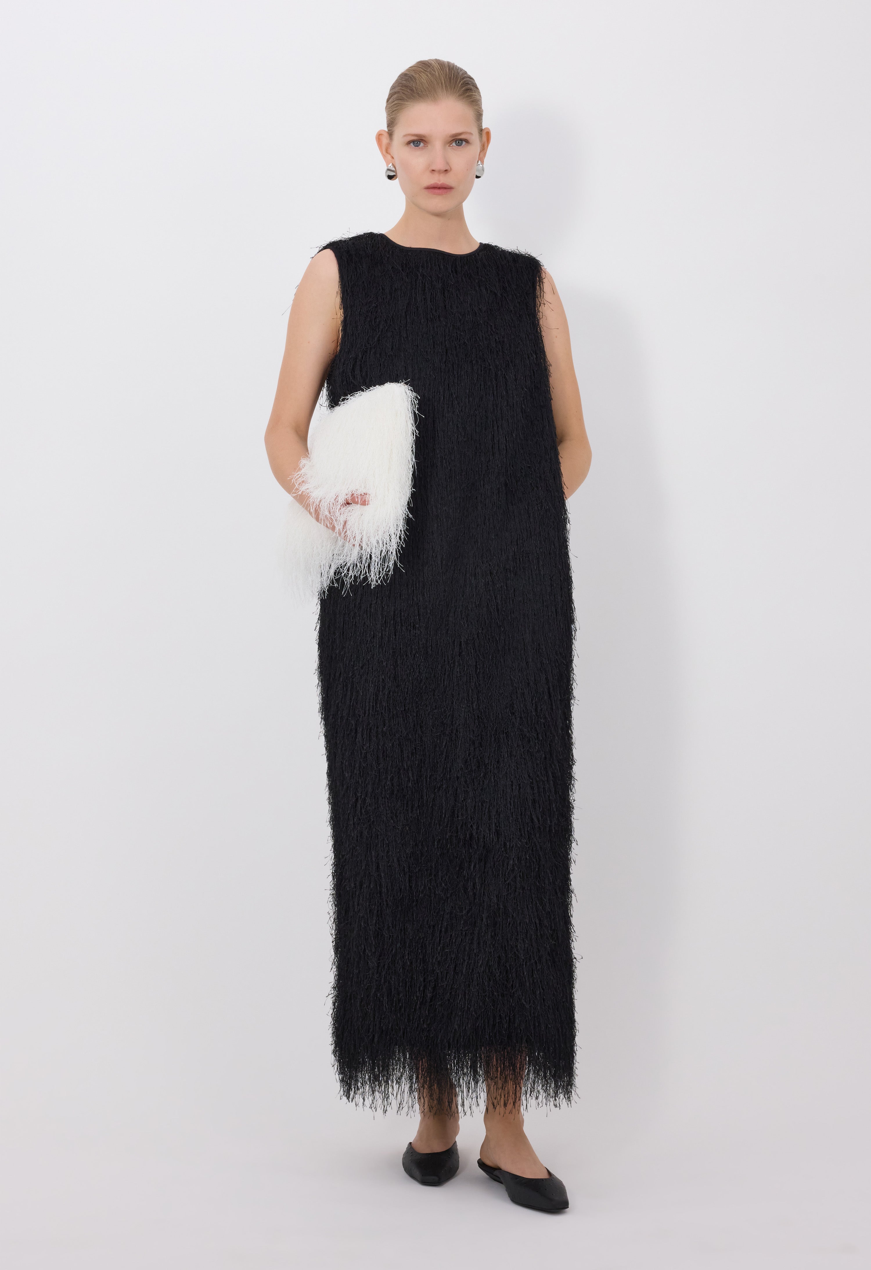 TIWA Maxi fringed dress