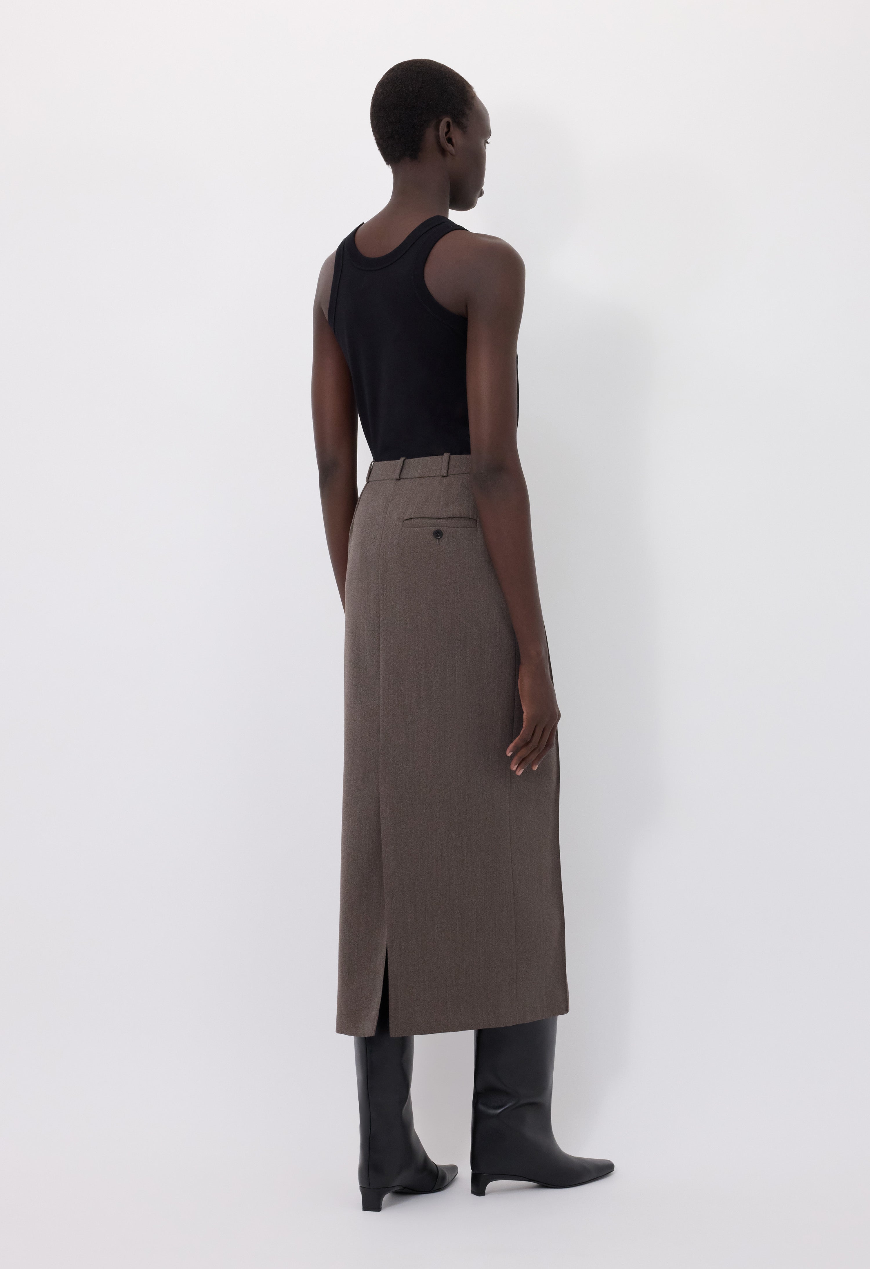 VERA Wool maxi skirt