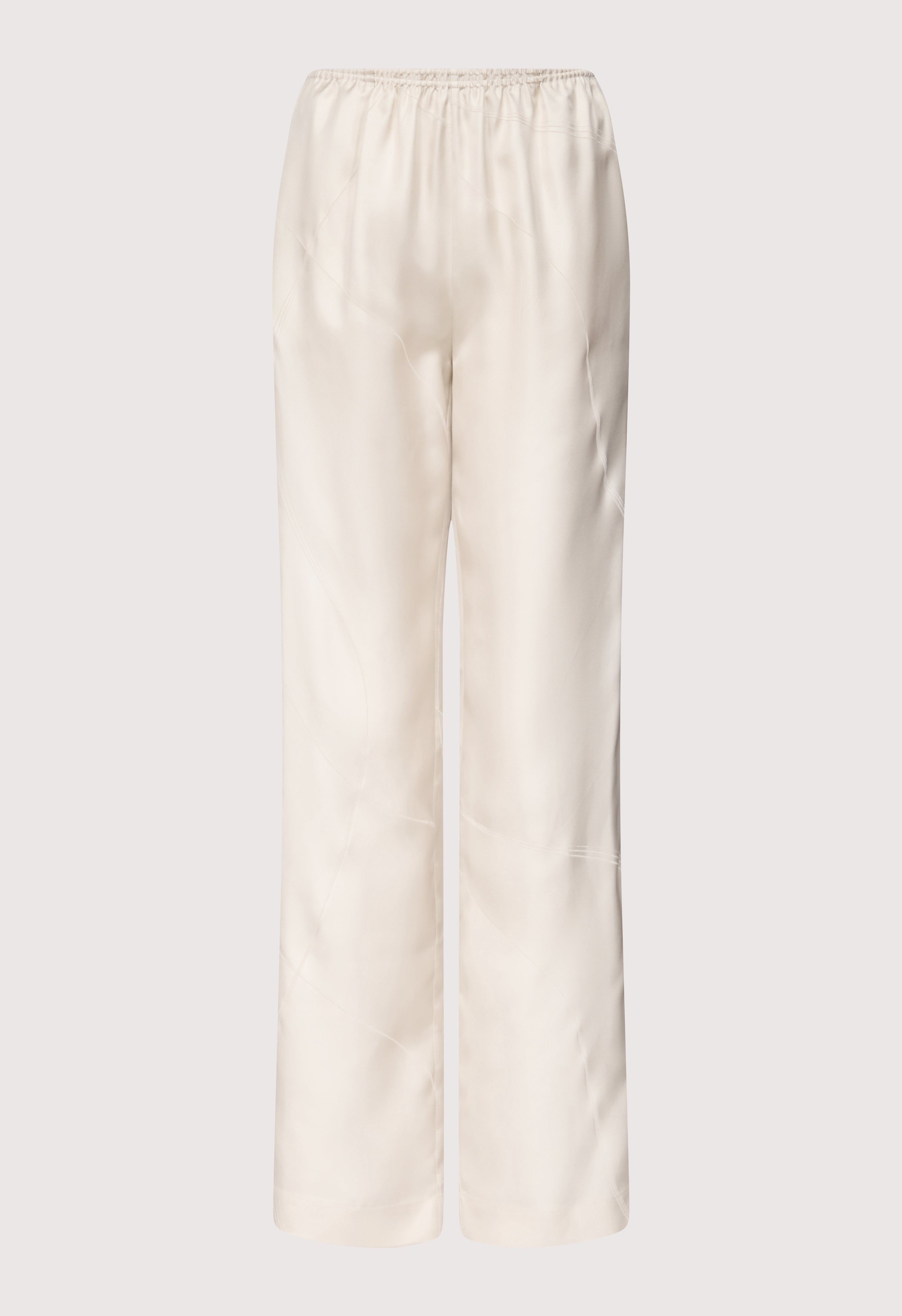 VIKI Elasticated silk twill trousers