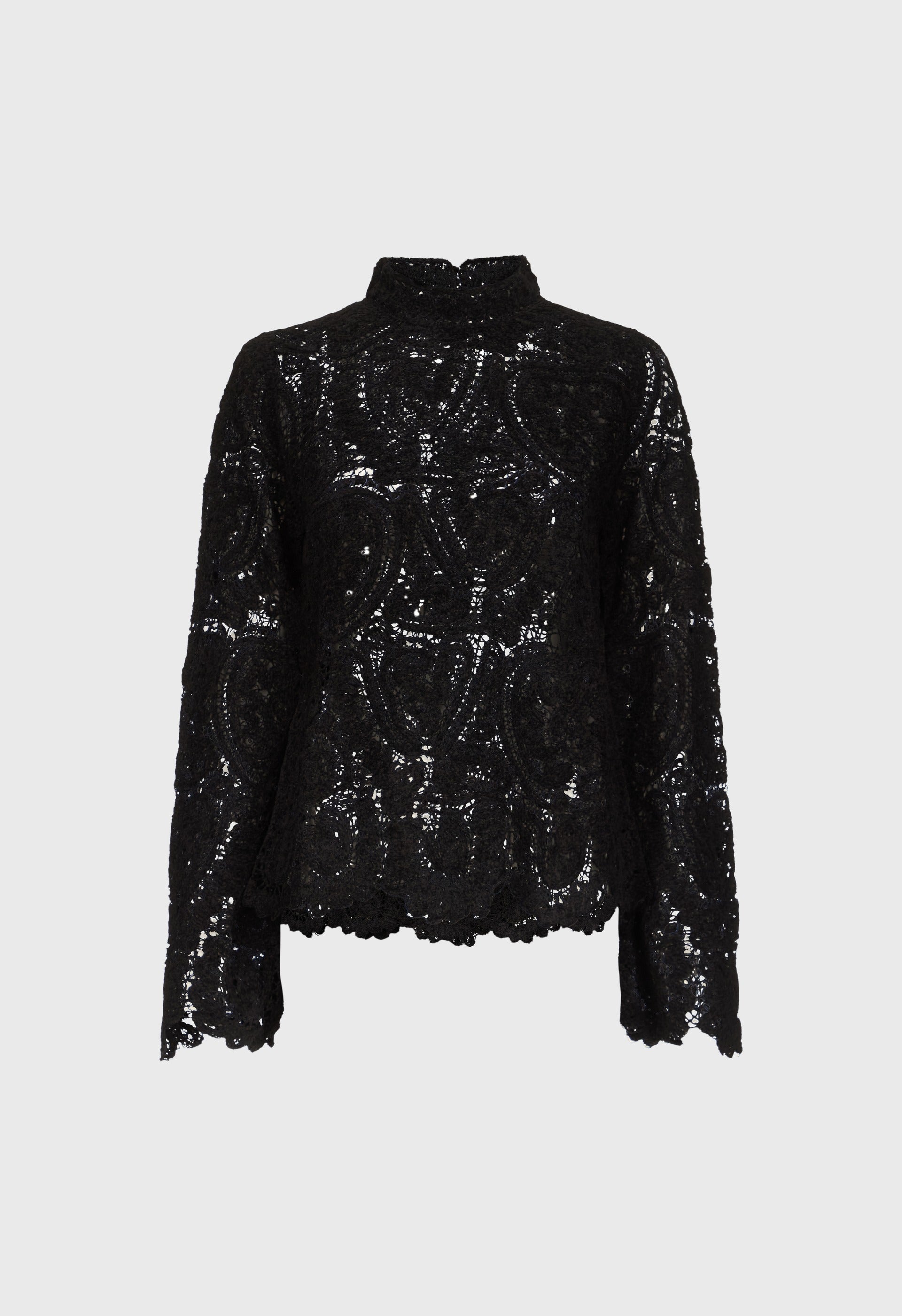 WADE Velvet silk knit top