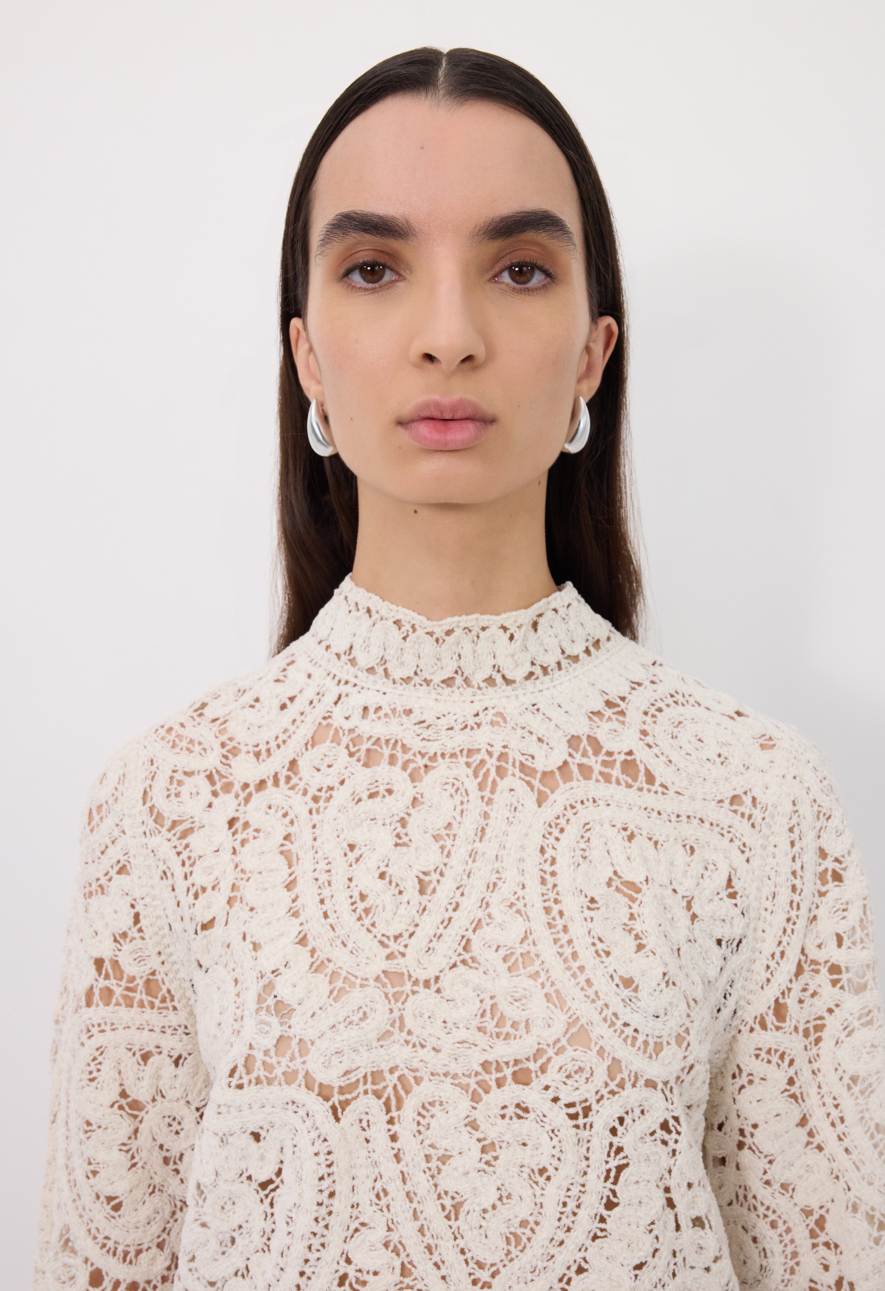 WADE Velvet silk knit top