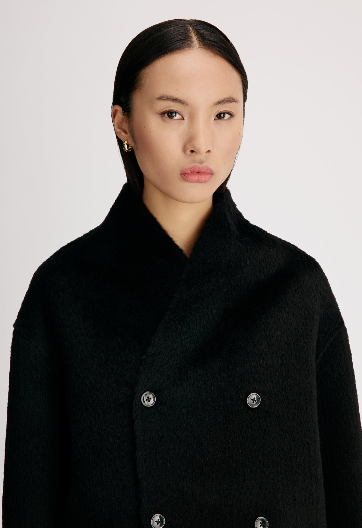 WES Double breasted alpaca jacket