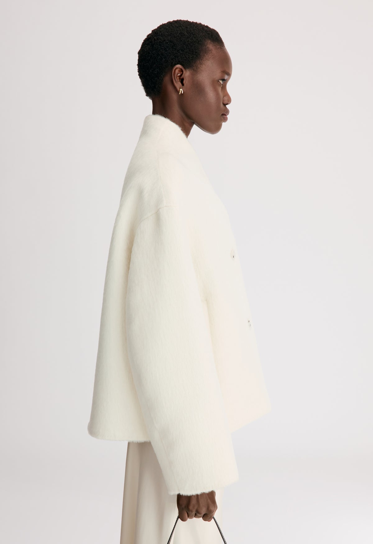 WES Double breasted alpaca jacket