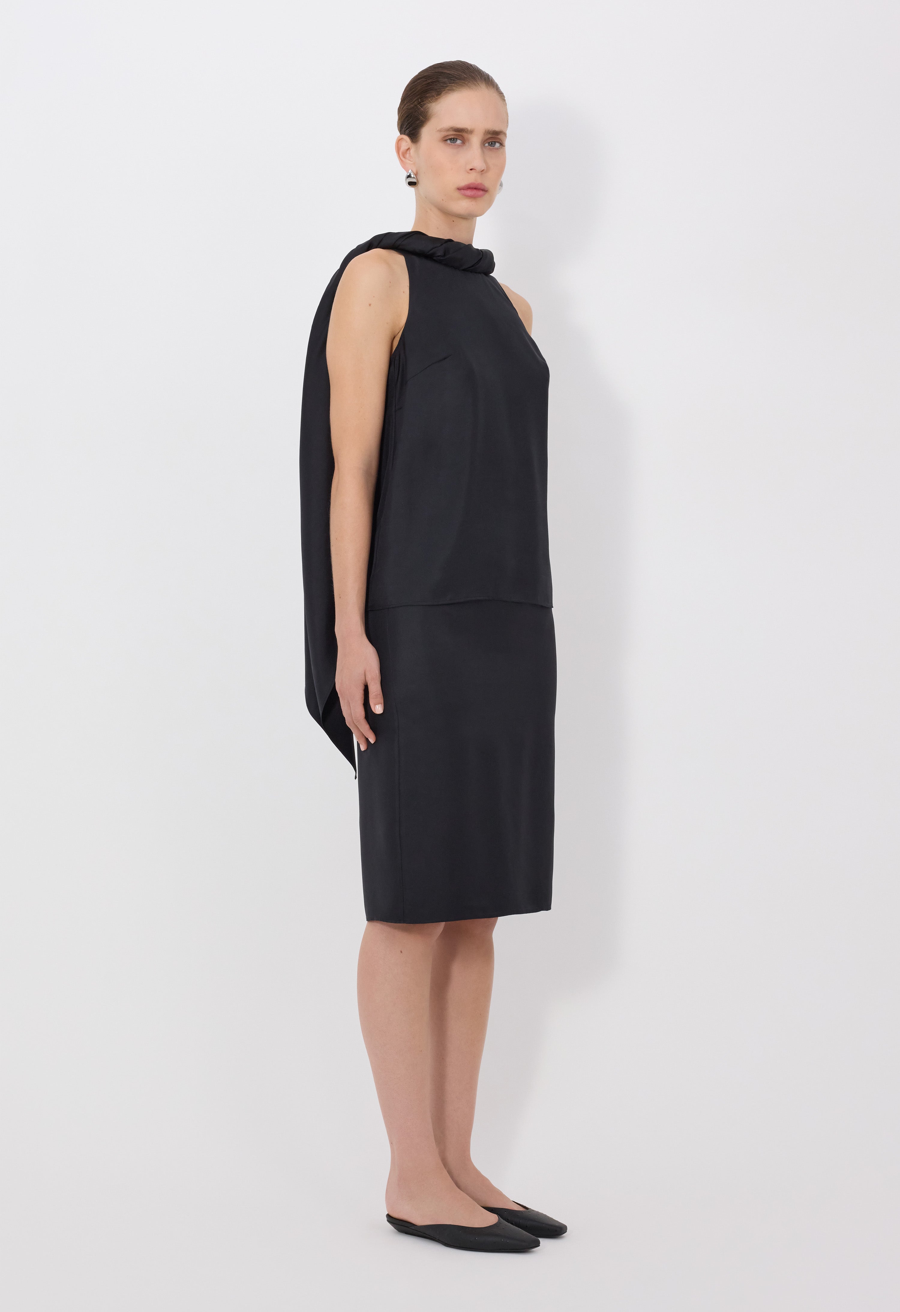 WILMA TWISTED COLLAR TOP