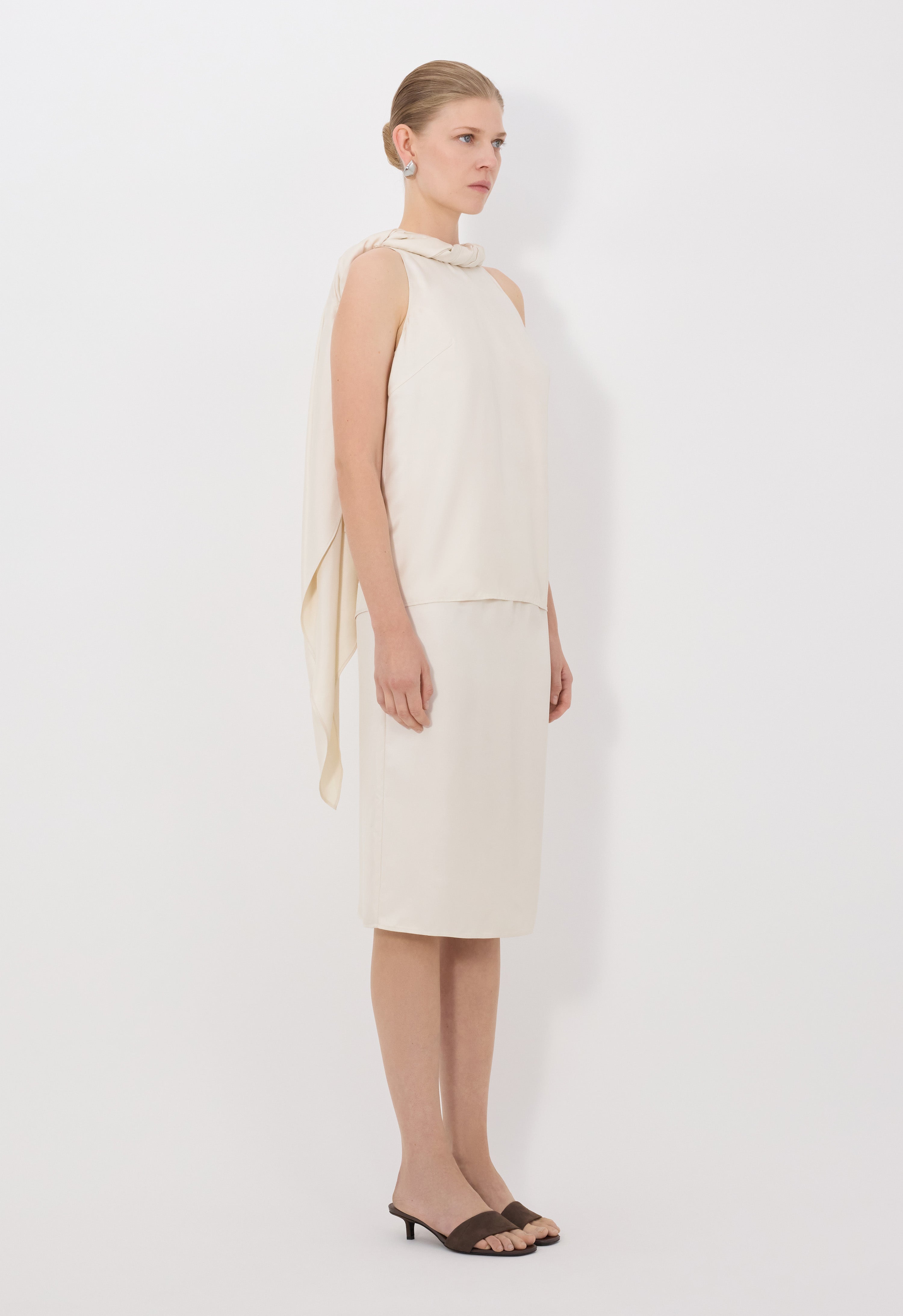 WILMA Haut à col torsadé