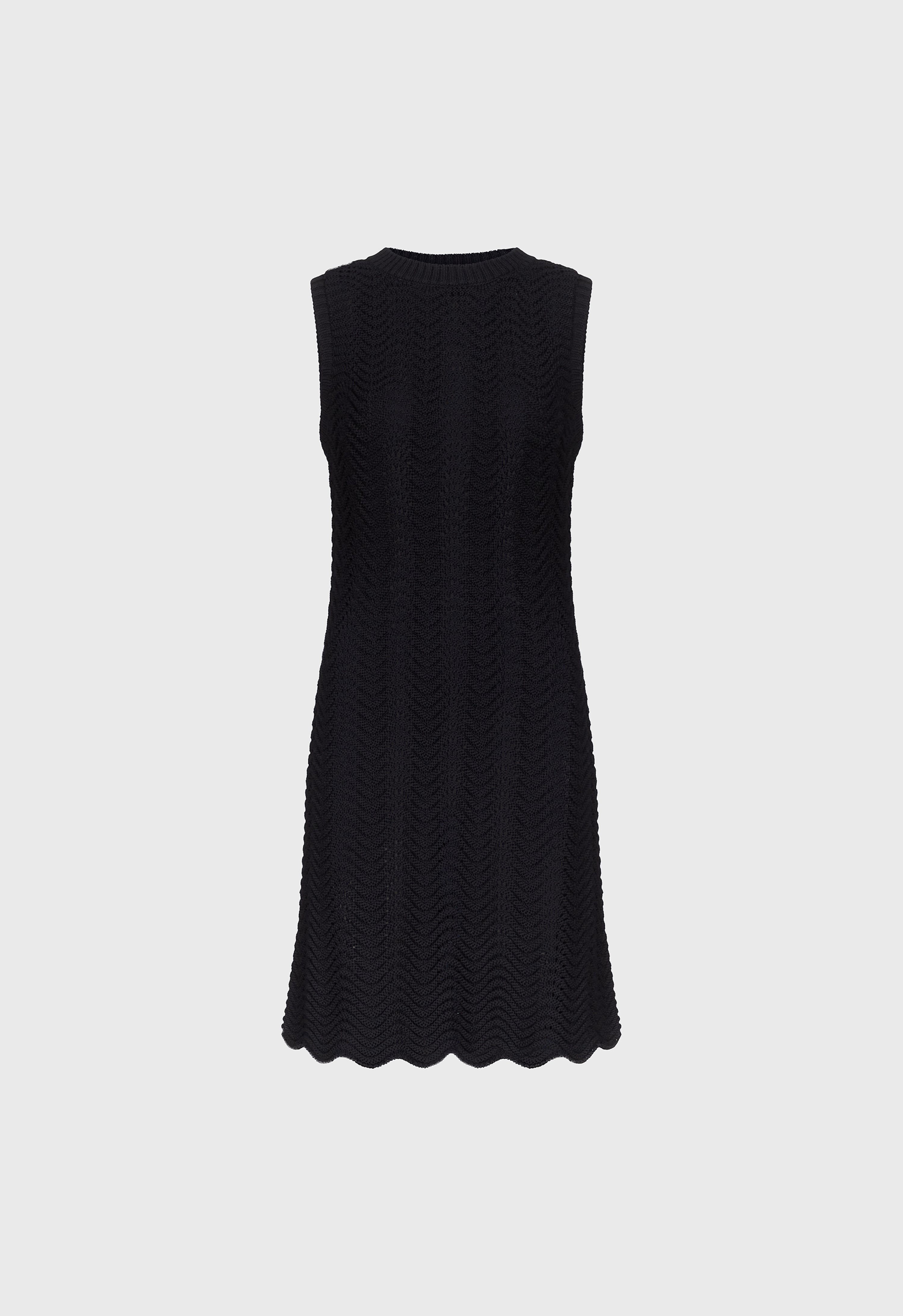 YOKO Sleeveless Ottoman crochet dress