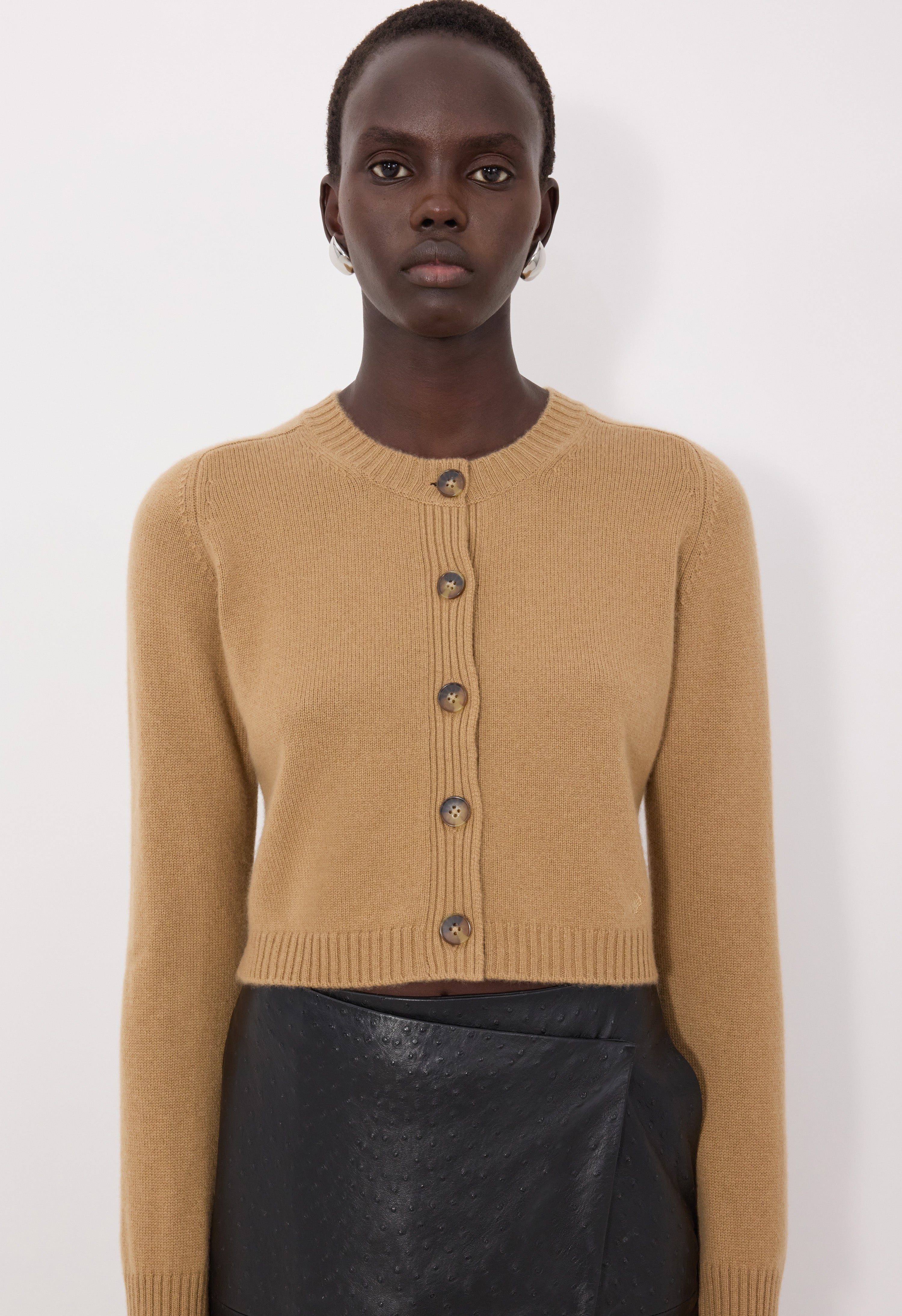 ZEPHIR LDS Cropped cashmere cardigan