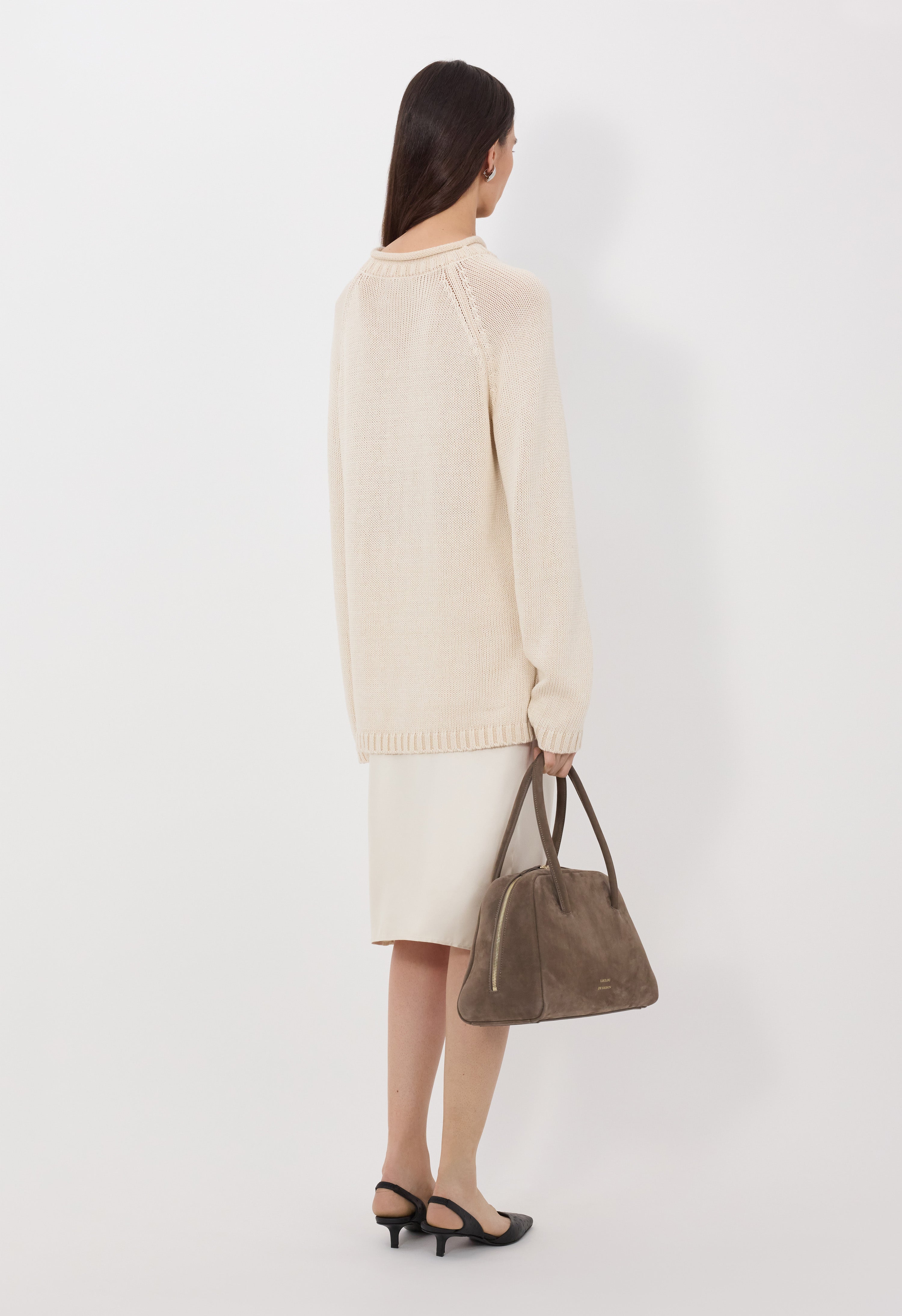 ZIMA Pull en soie et lin mélangés