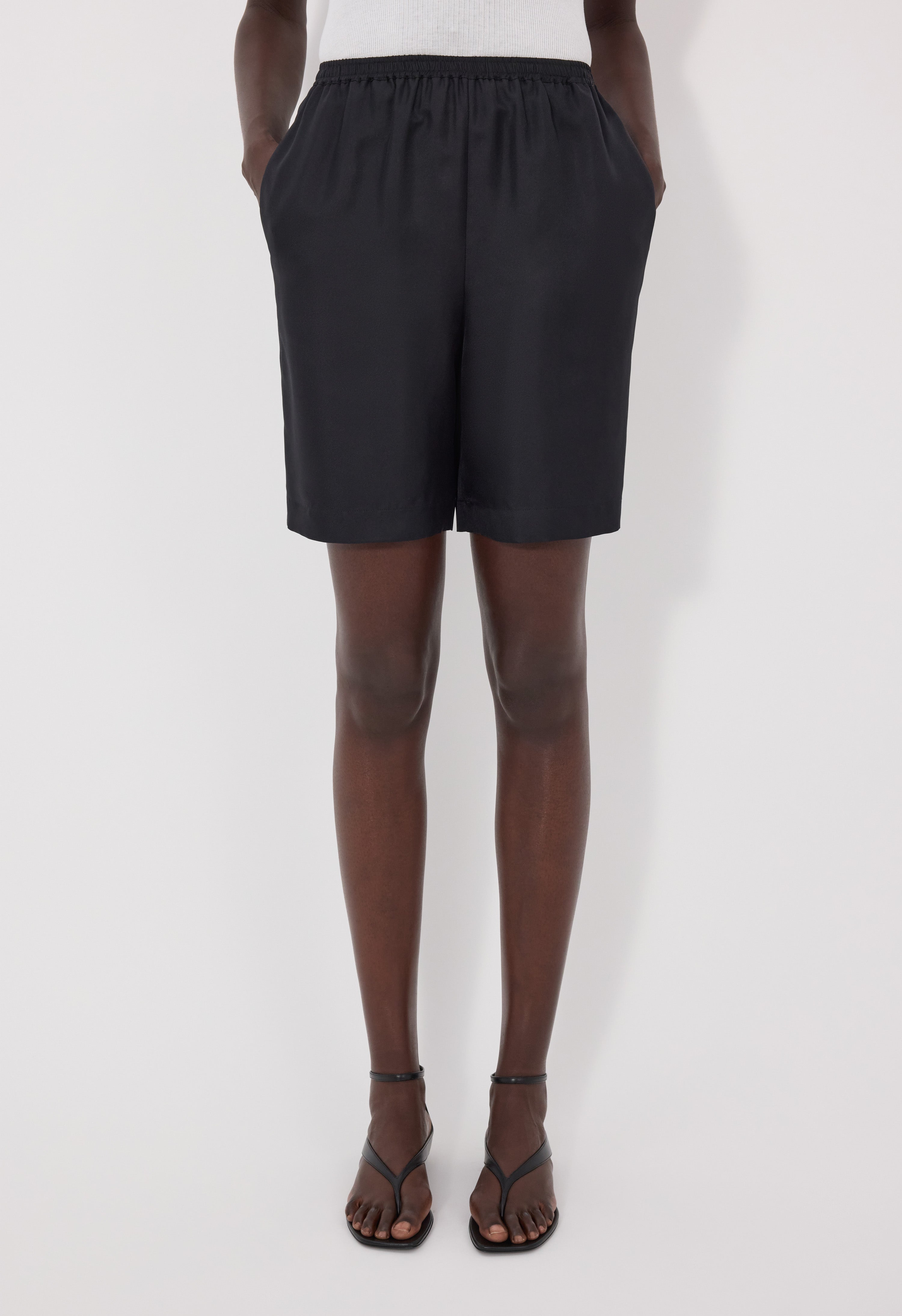 ZINIA LDS Silk twill bermuda