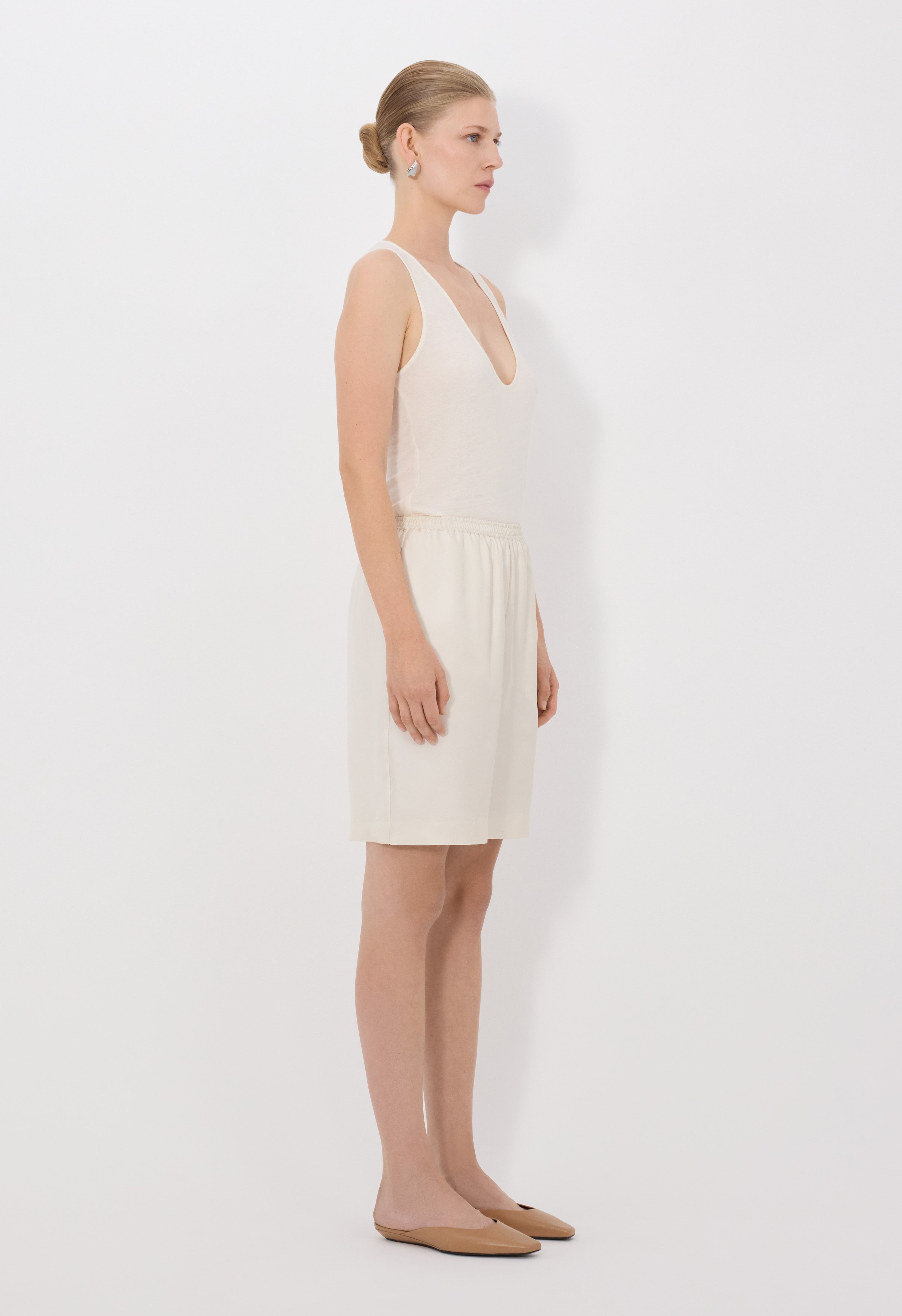 ZINIA LDS Silk twill bermuda