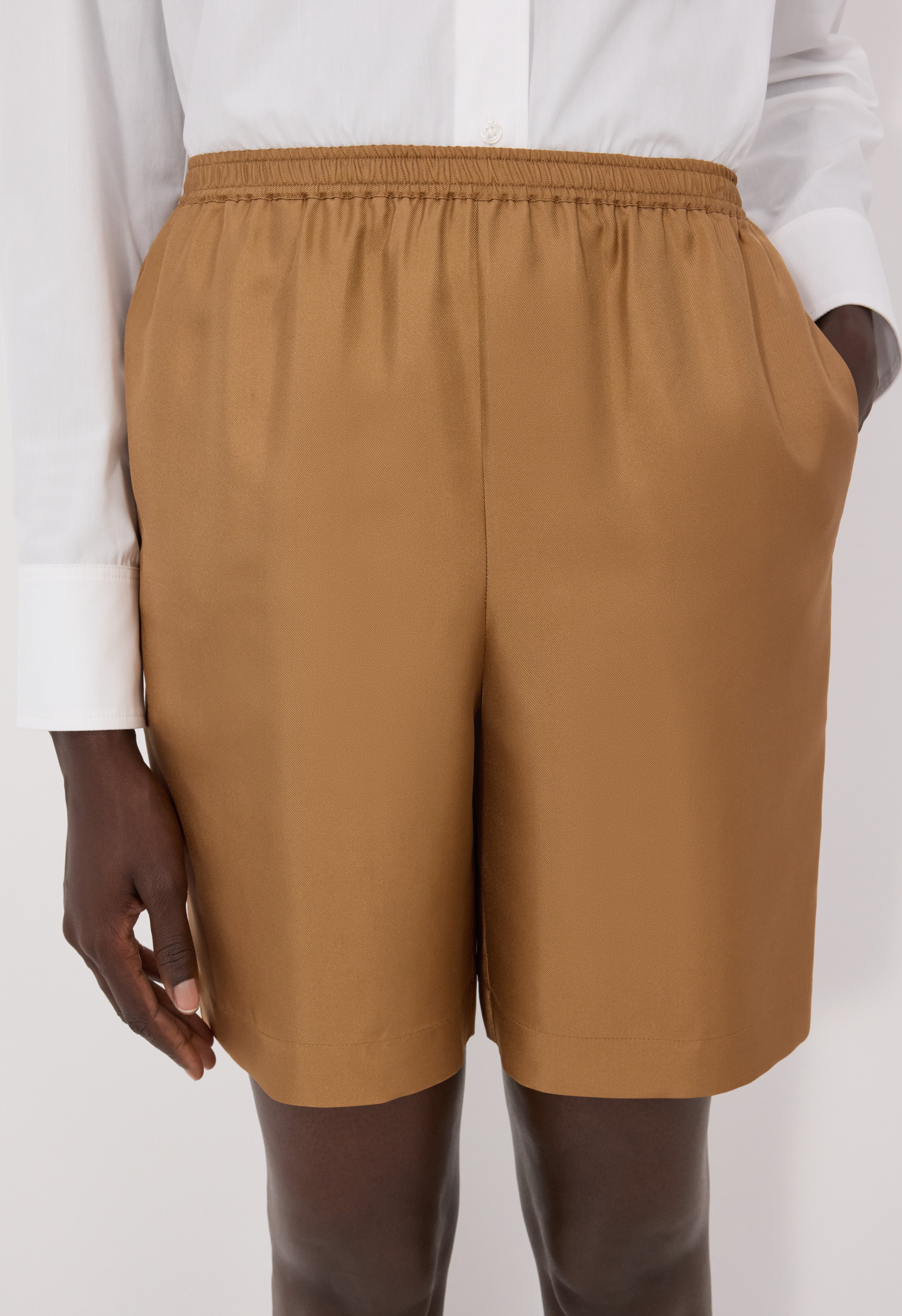 ZINIA LDS Silk twill bermuda