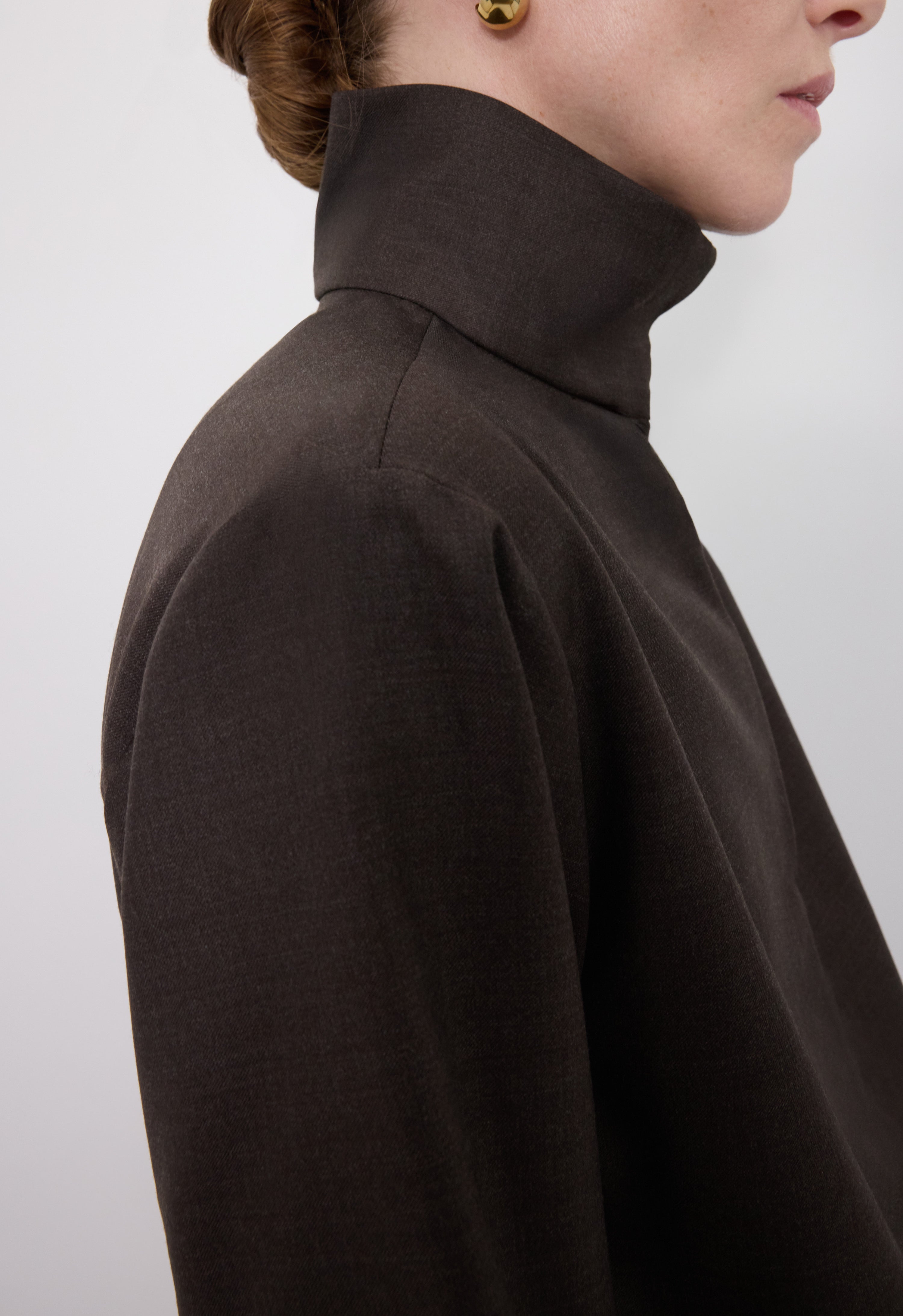 ZYLA Stand collar blouse