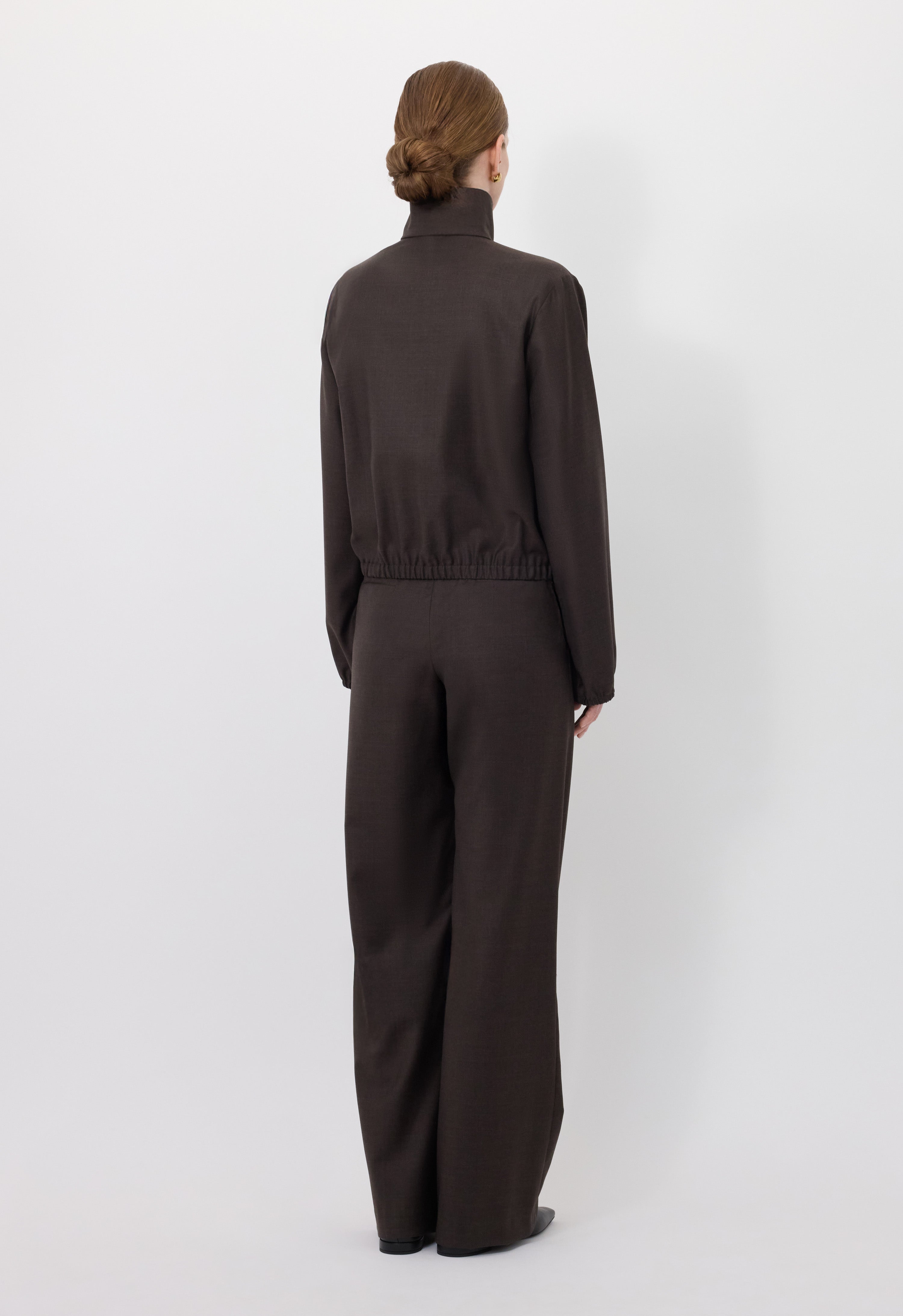 ZYLA Stand collar blouse
