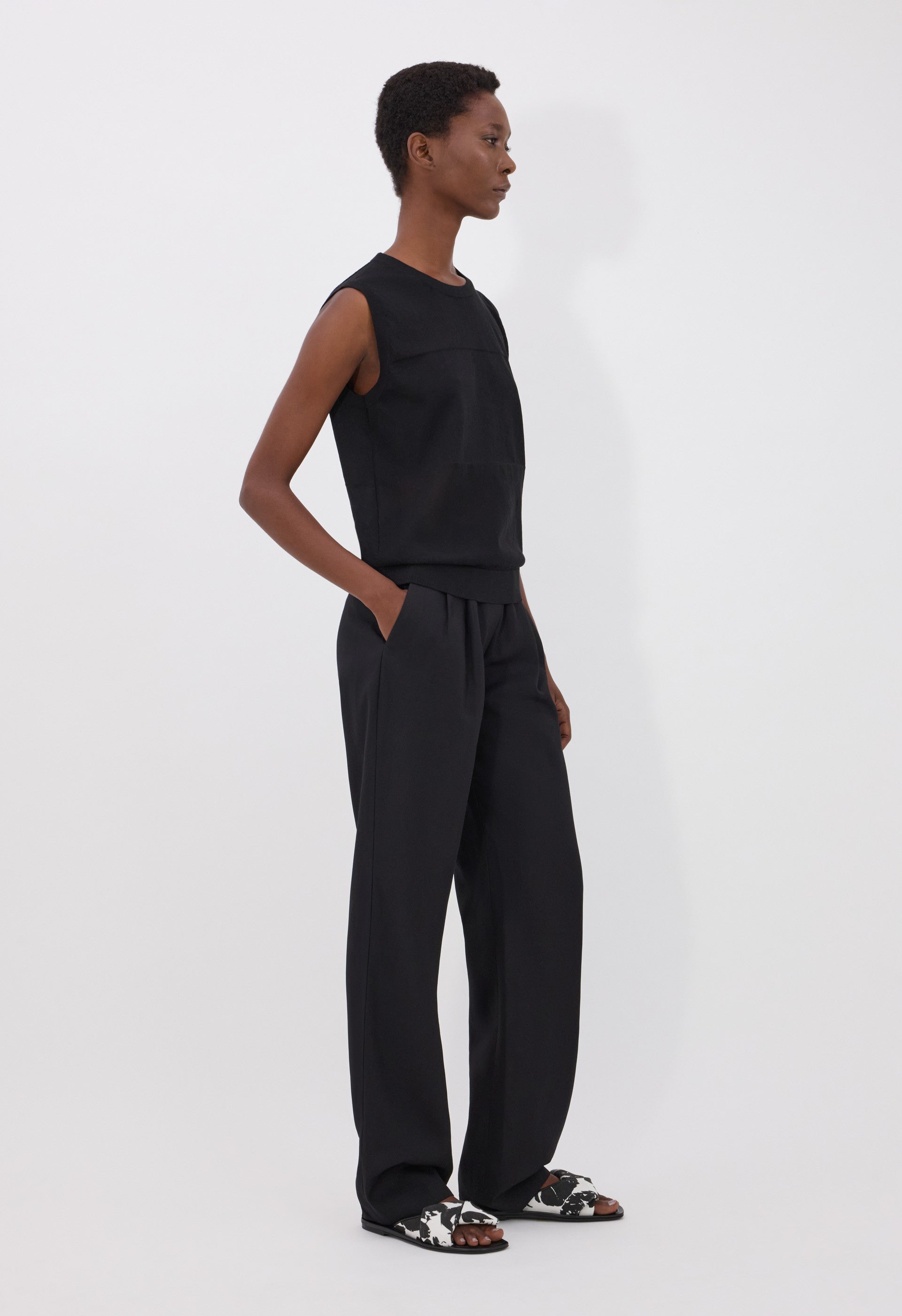 ANITA Sheer jersey top