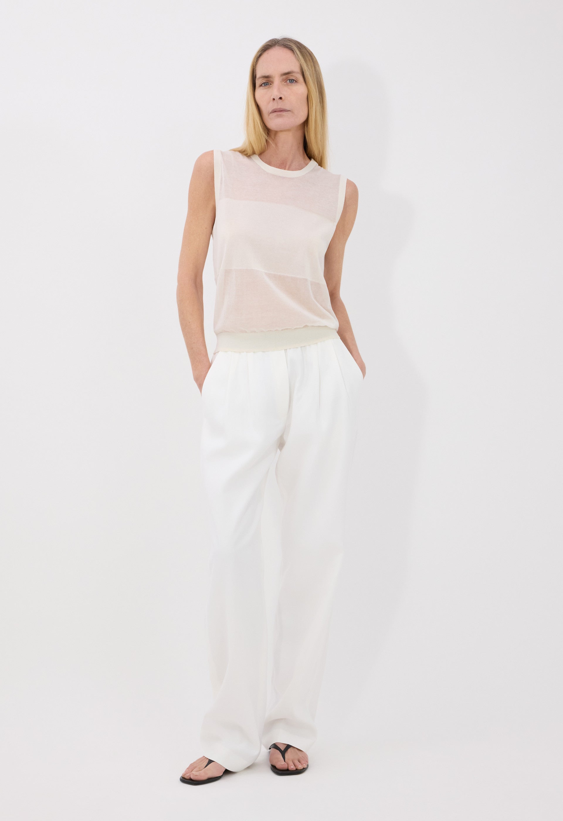 ANITA Sheer jersey top