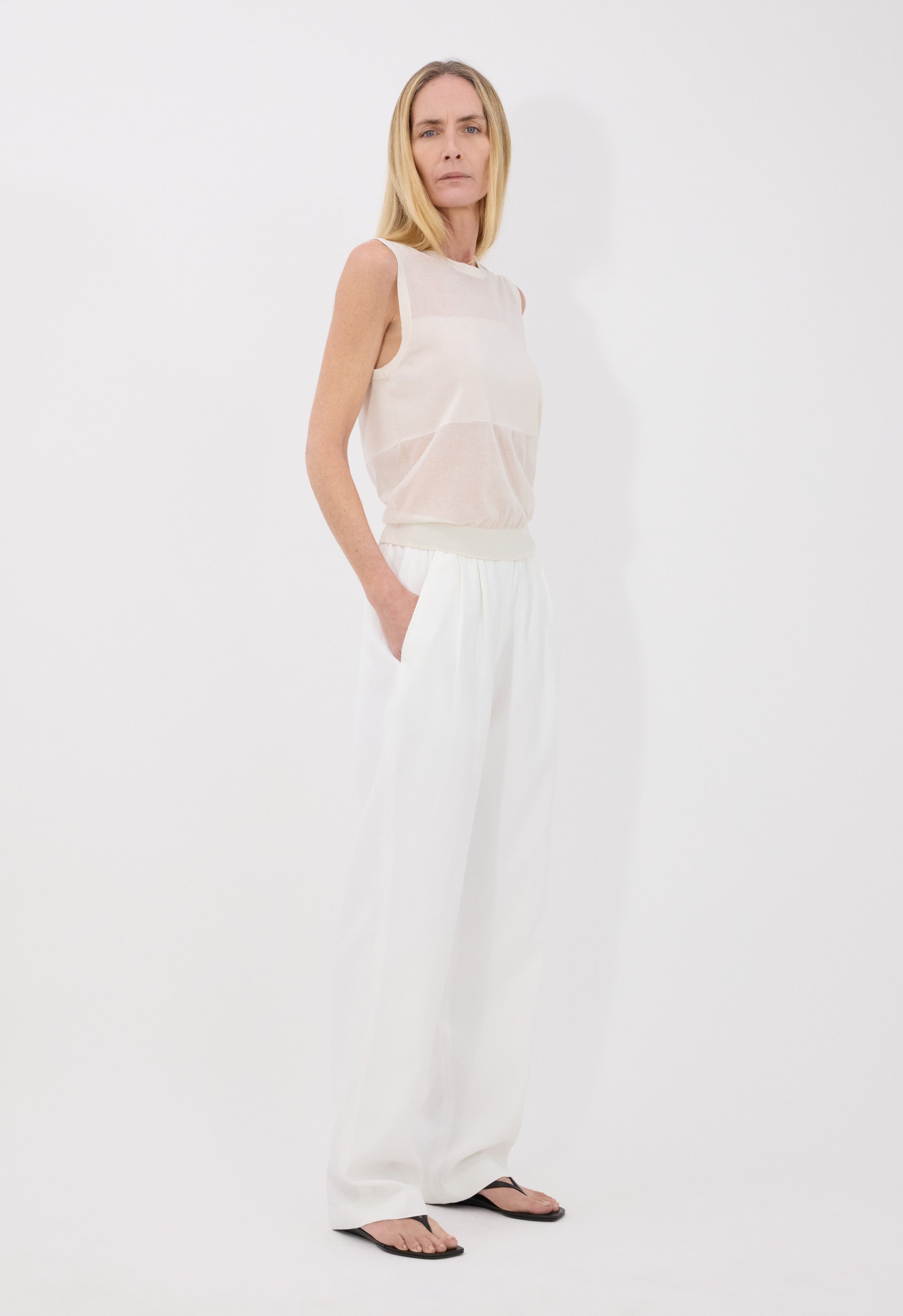 ANITA Sheer jersey top