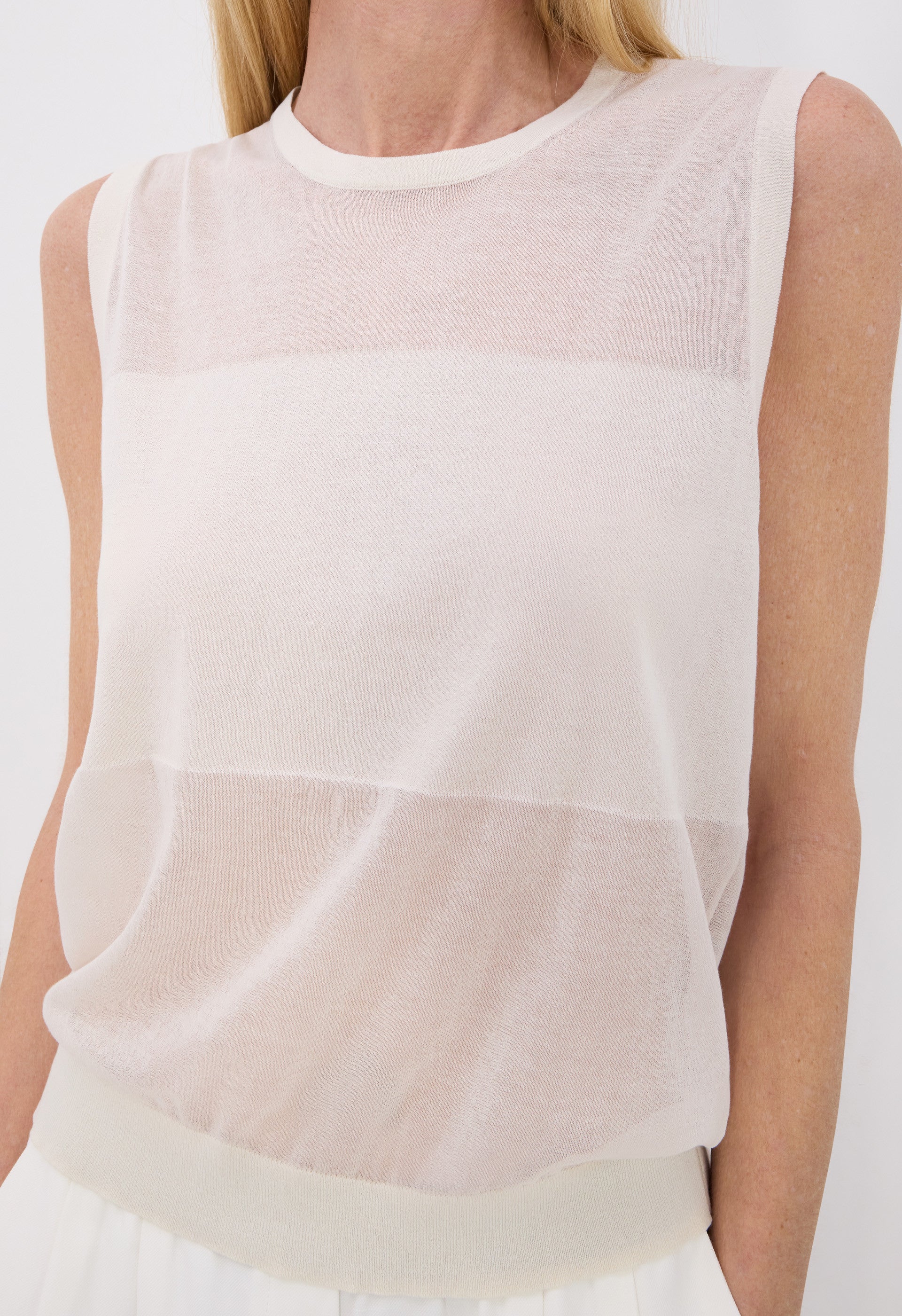 ANITA Sheer jersey top