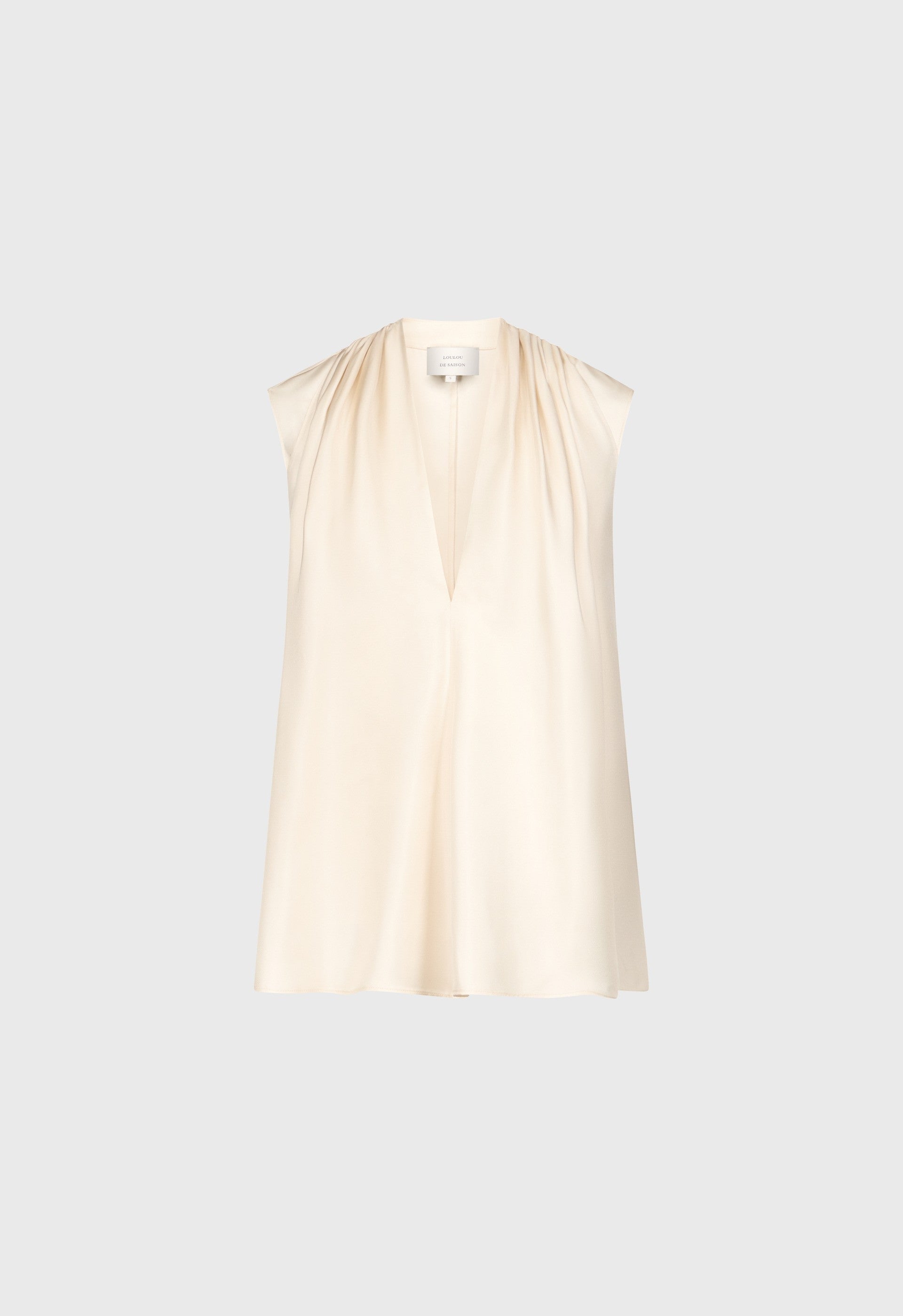 SADE Sleeveless silk top
