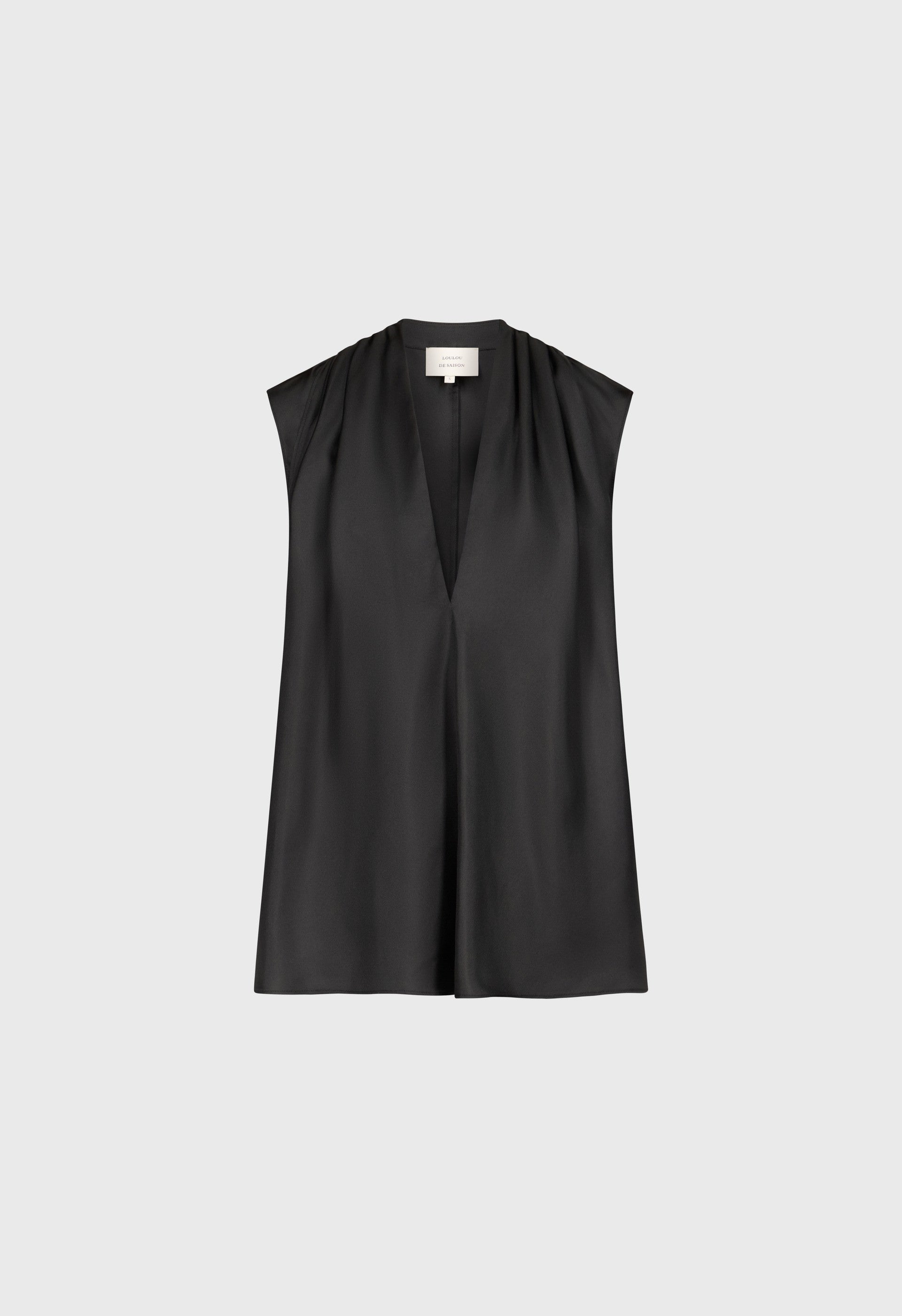 SADE Sleeveless silk top