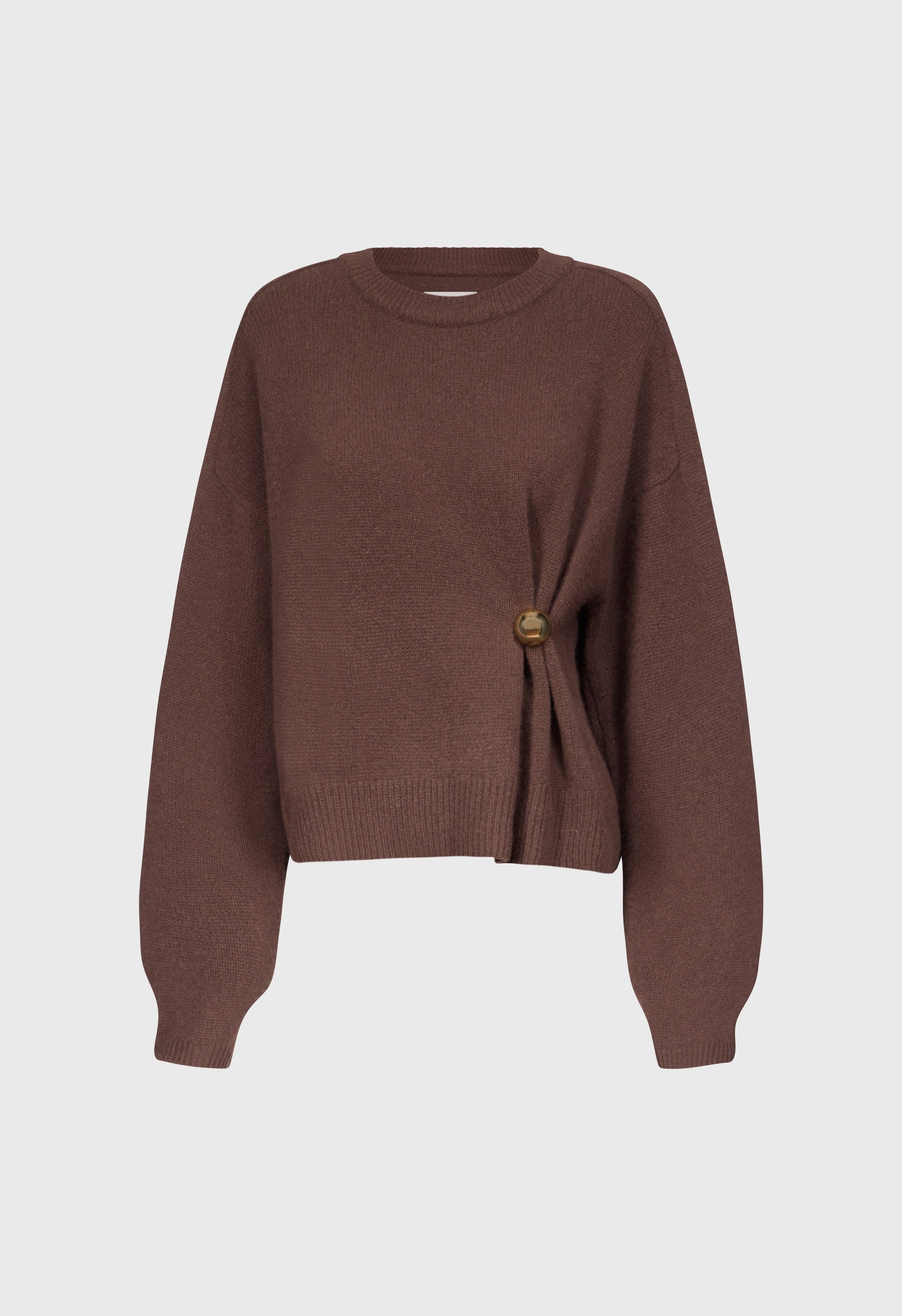 LOULOU STUDIO ルルスタジオ NEW TIBERINE カシミヤ混ウールニットカーディガン  グレージュ S ITKZTCSWLRNE LOULOU STUDIO ルルスタジオ NEW TIBERINE カシミヤ混ウール