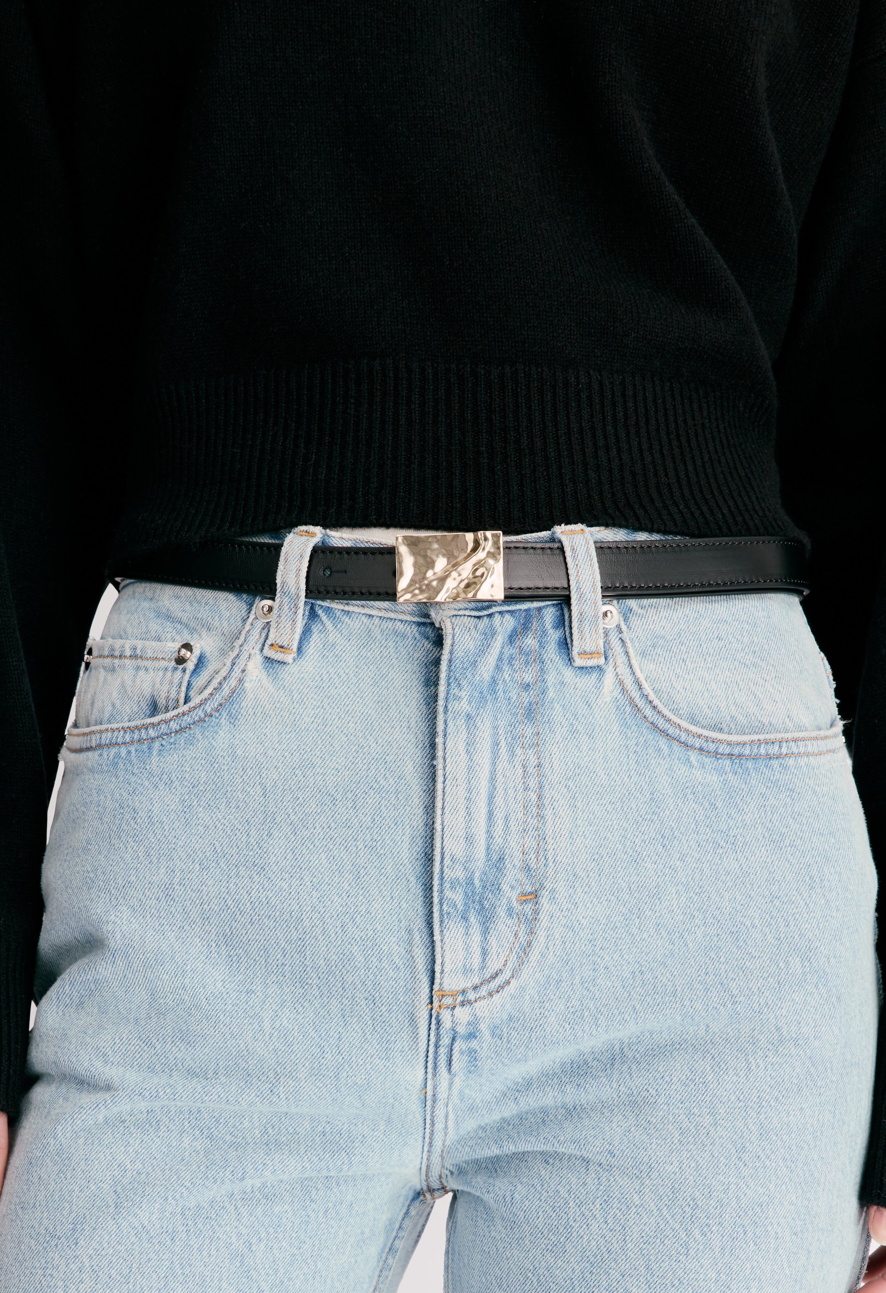 MINAR LDS Calf leather belt