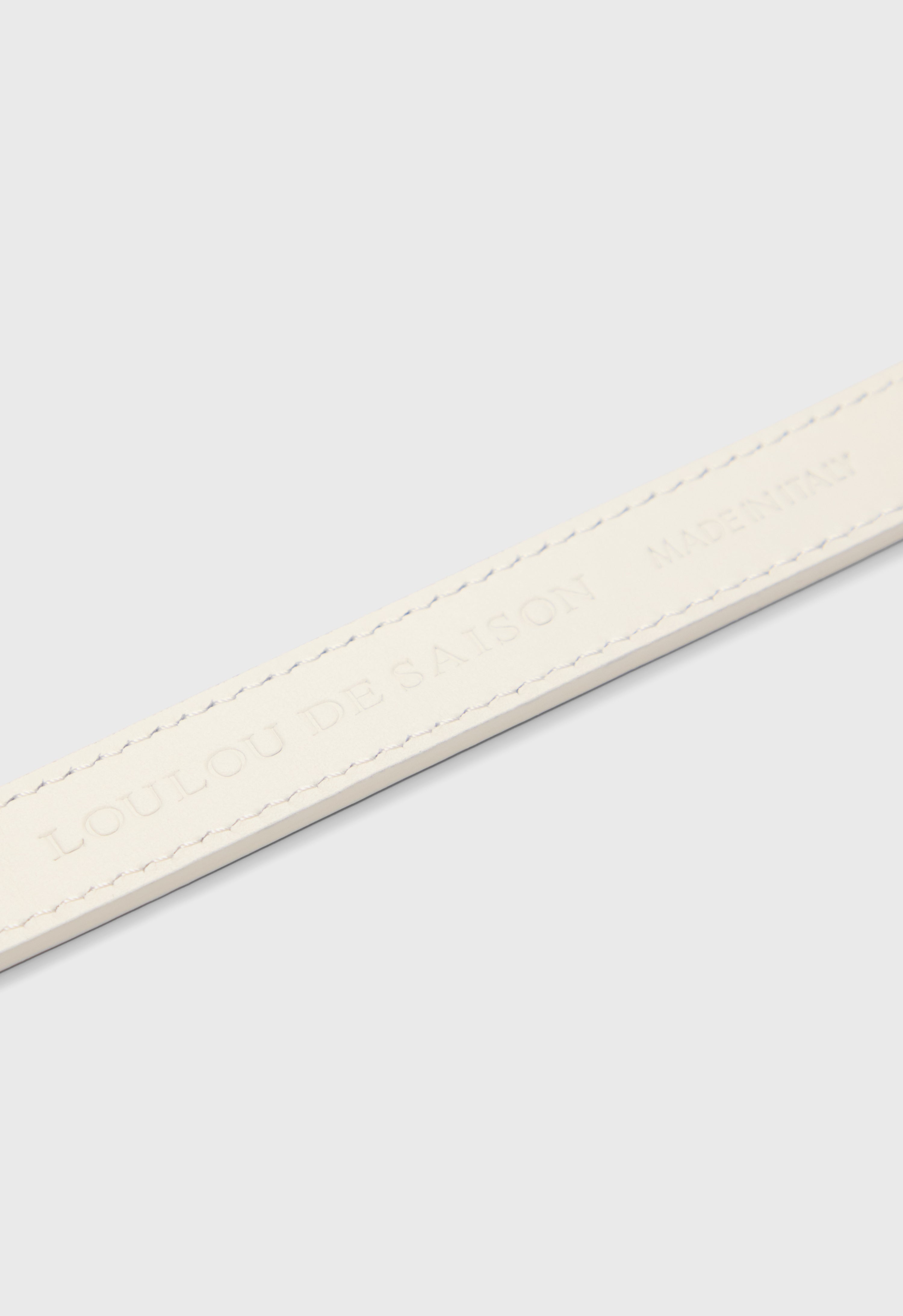 CEYLON Ostrich-effect leather belt