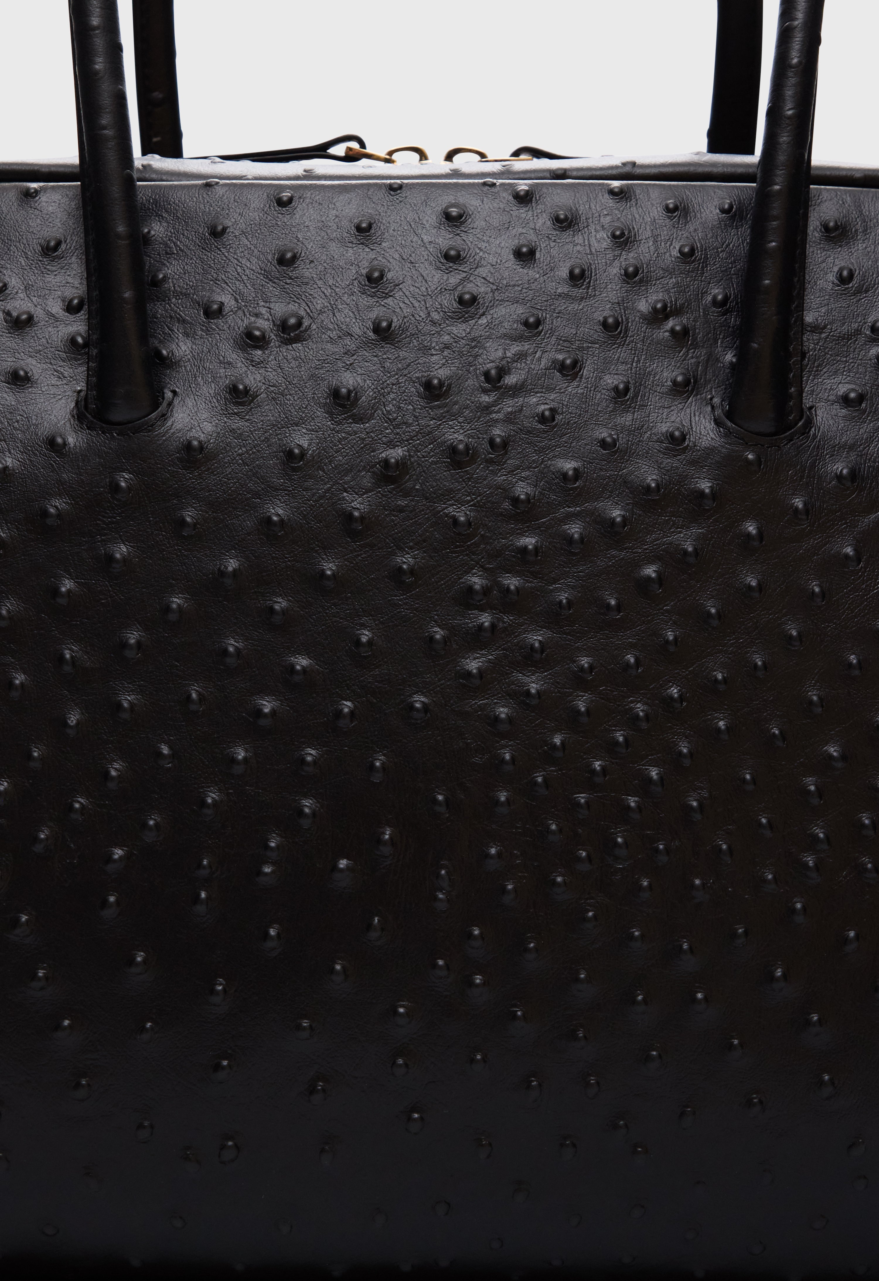 DARREN Ostrich-effect leather travel bag