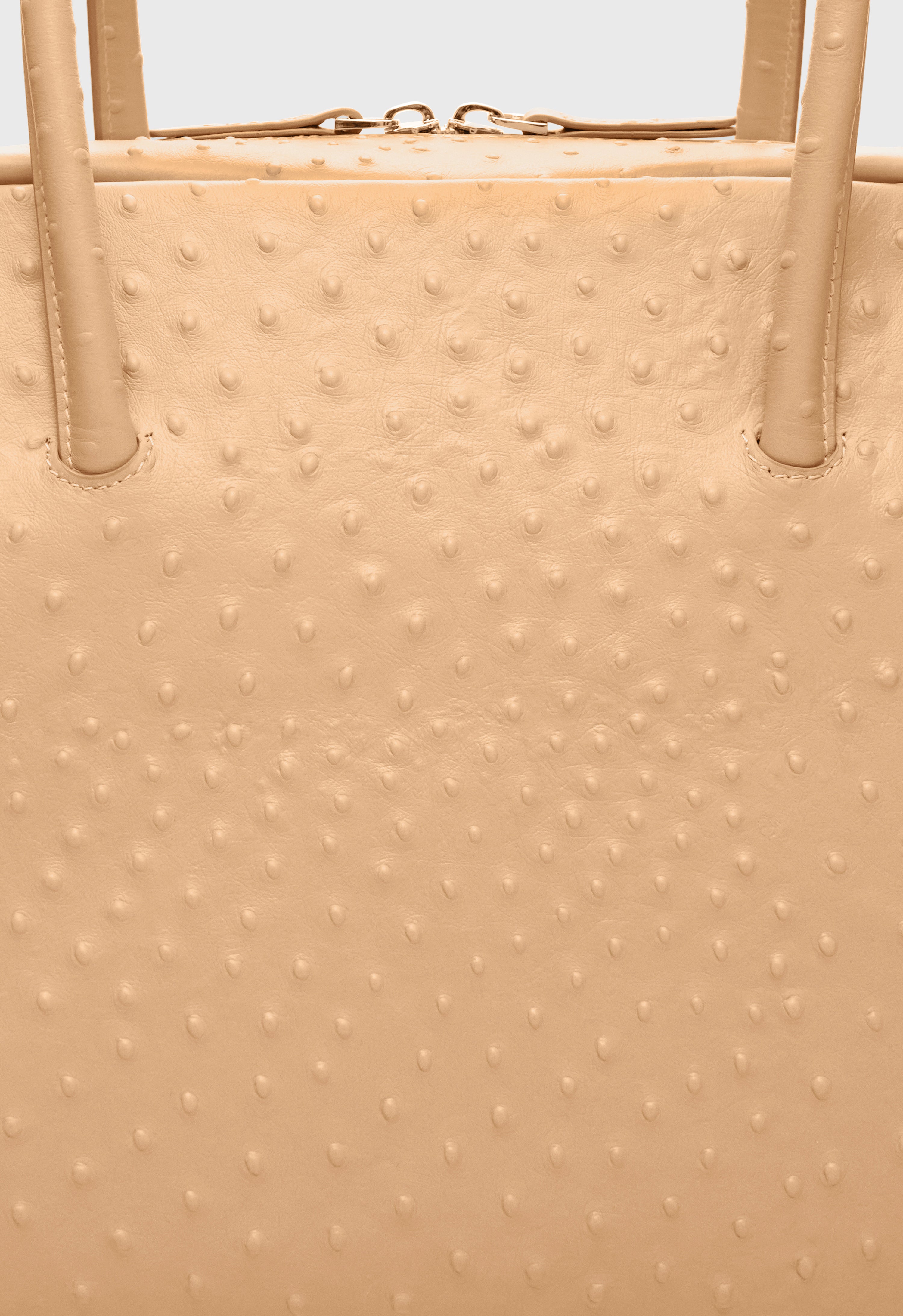 DARREN Ostrich-effect leather travel bag