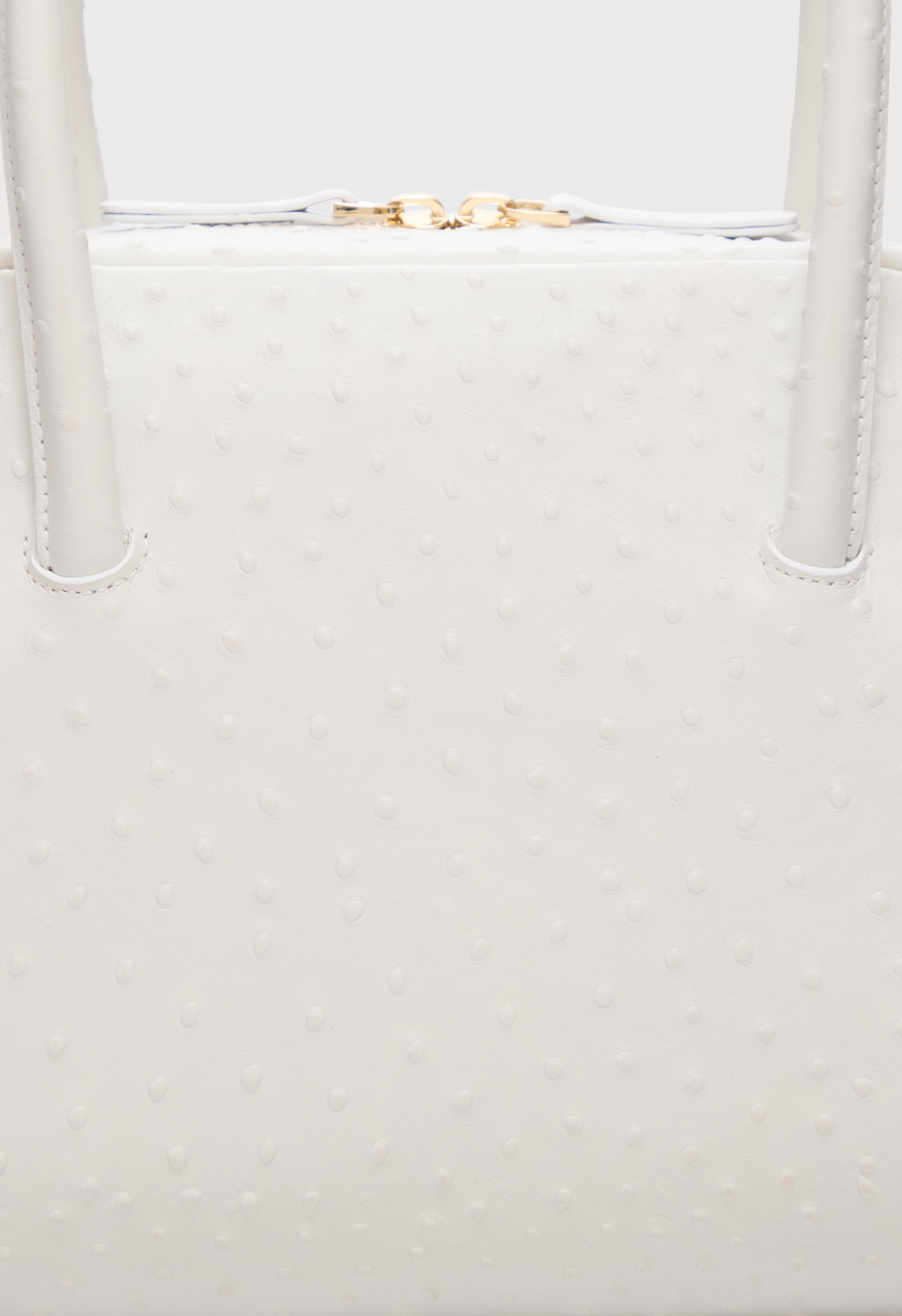 ATHA Ostrich-effect leather handbag