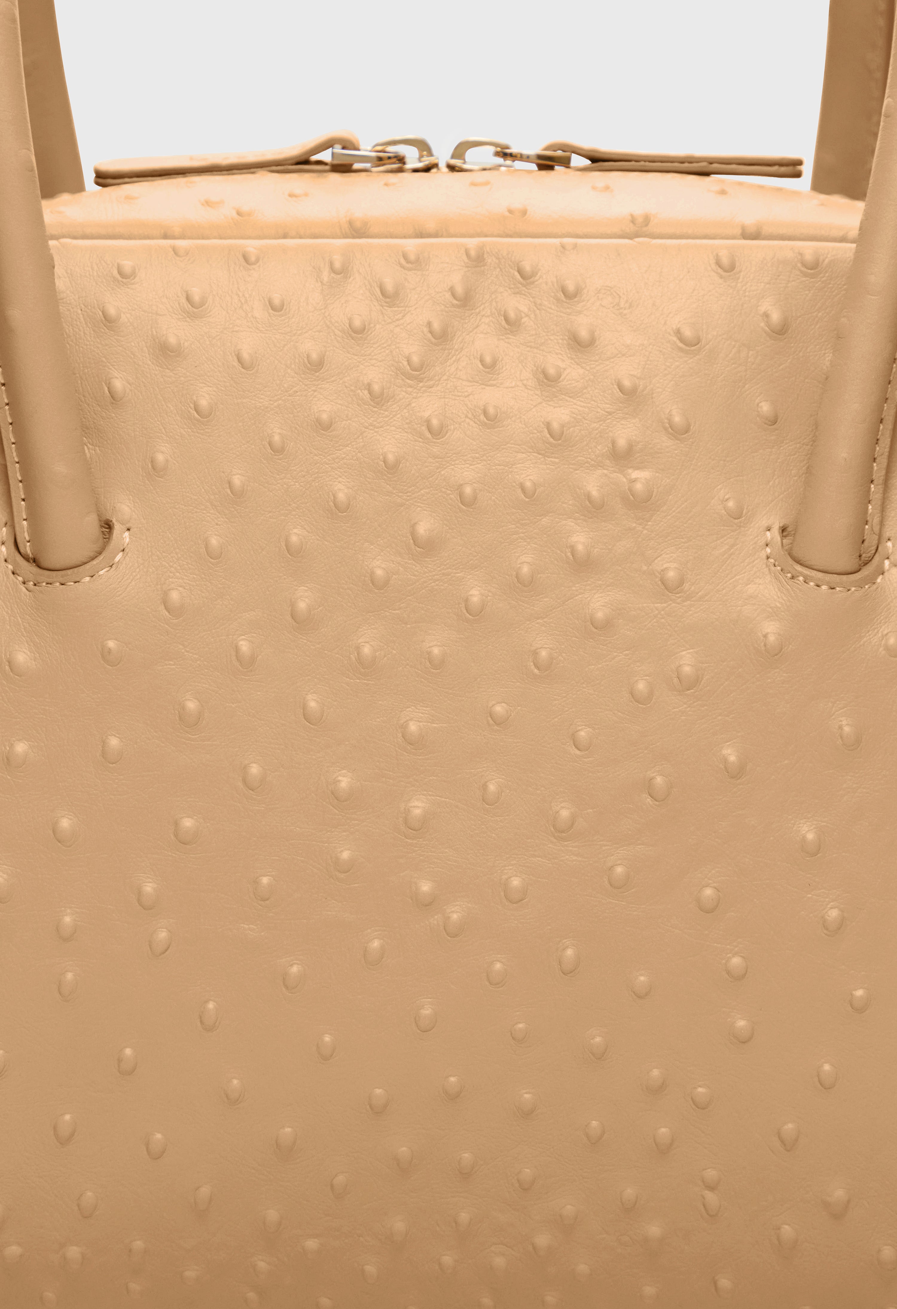 ATHA Ostrich-effect leather handbag