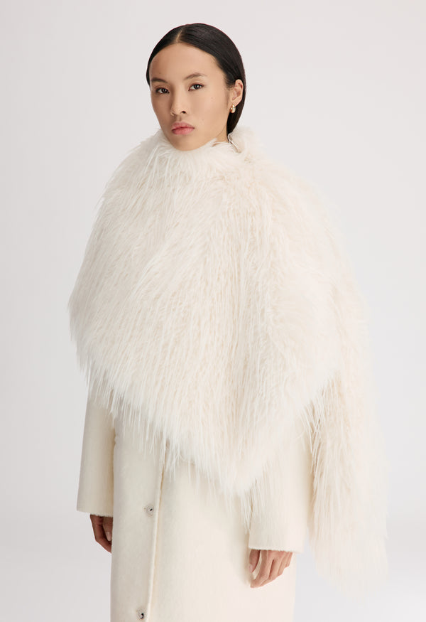 ZARI Faux fur shawl