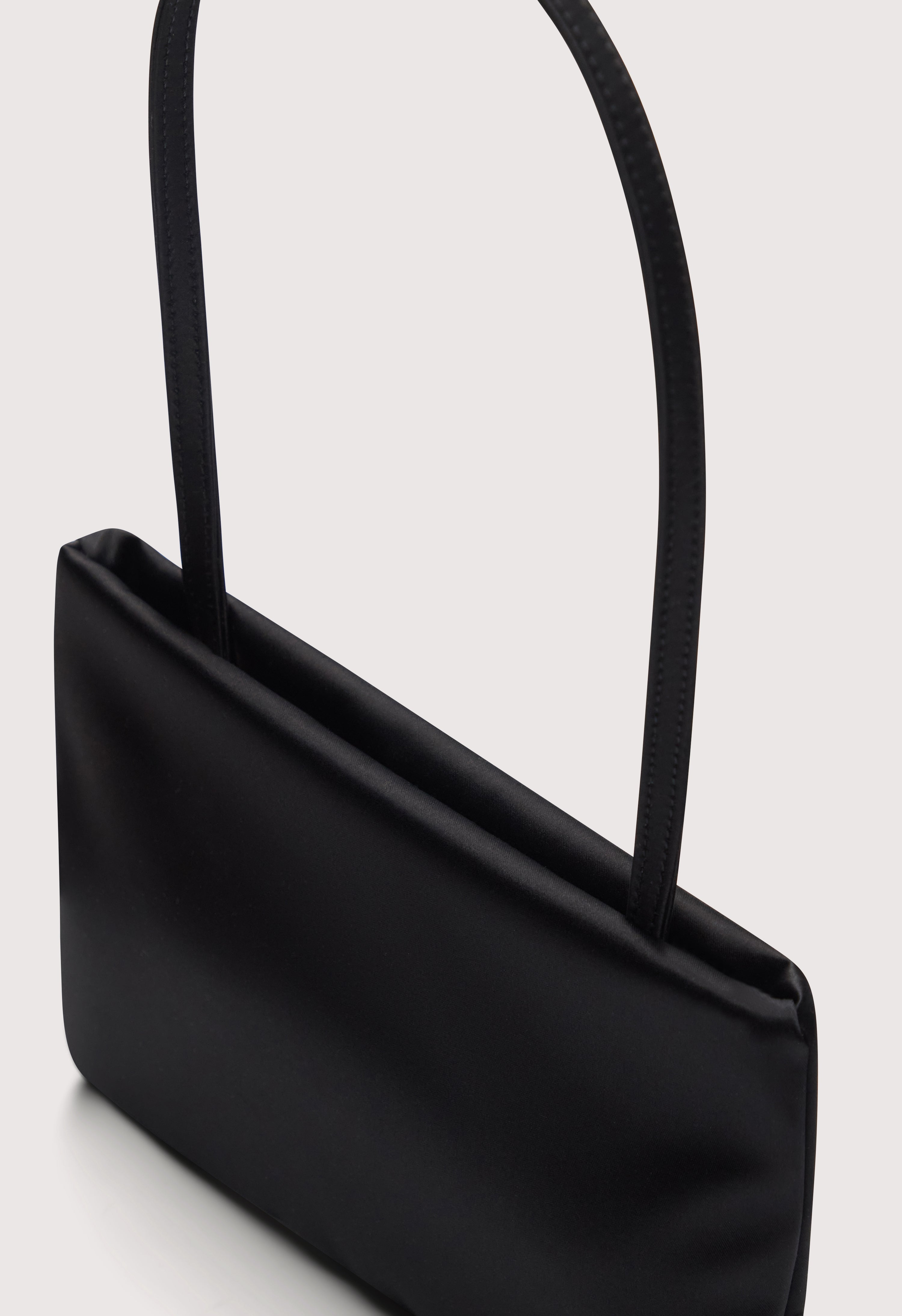 GRACE Small satin baguette bag