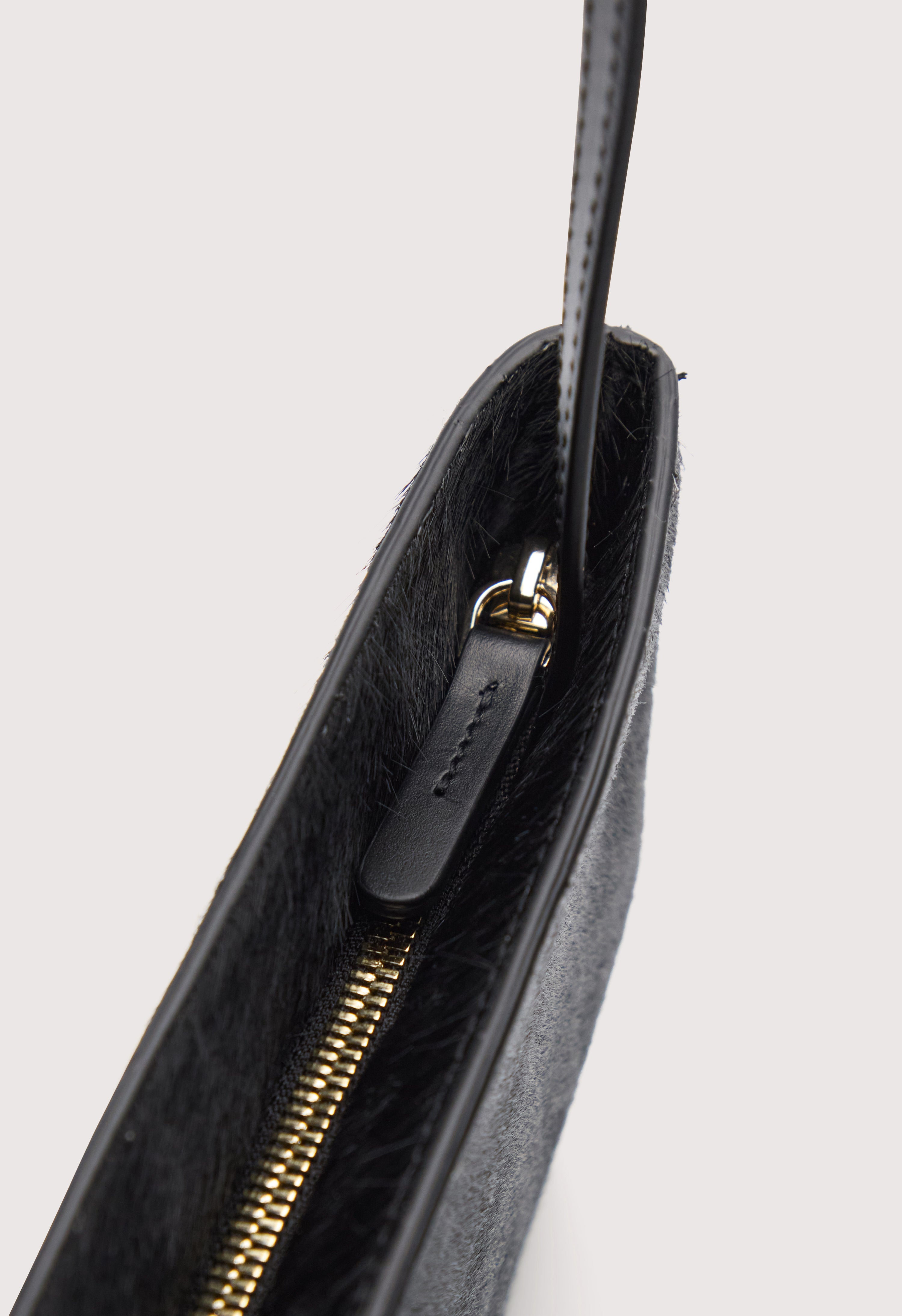 ROBYN Petit sac baguette en cuir effet poney