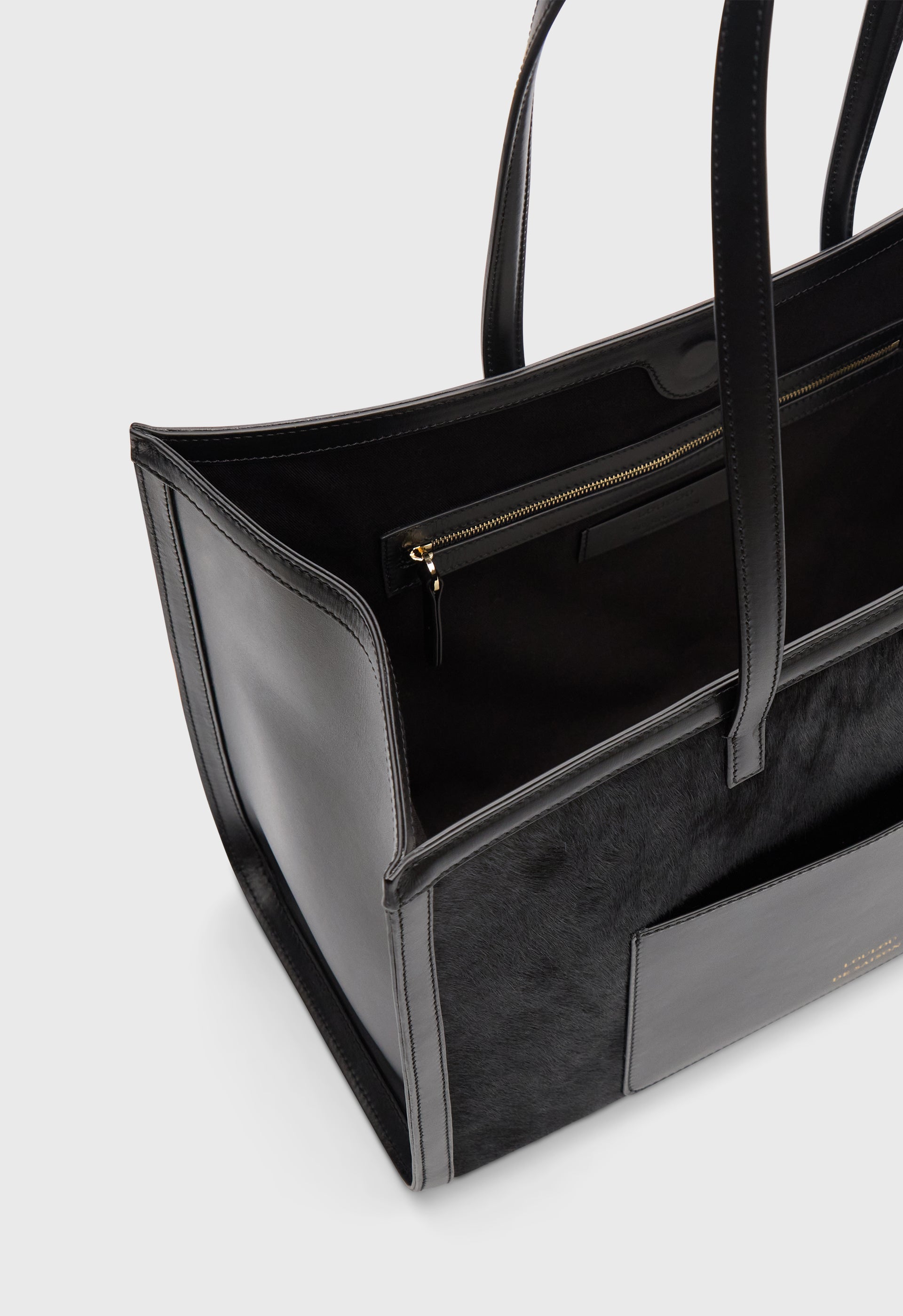 NIKOS Pony-effect leather tote