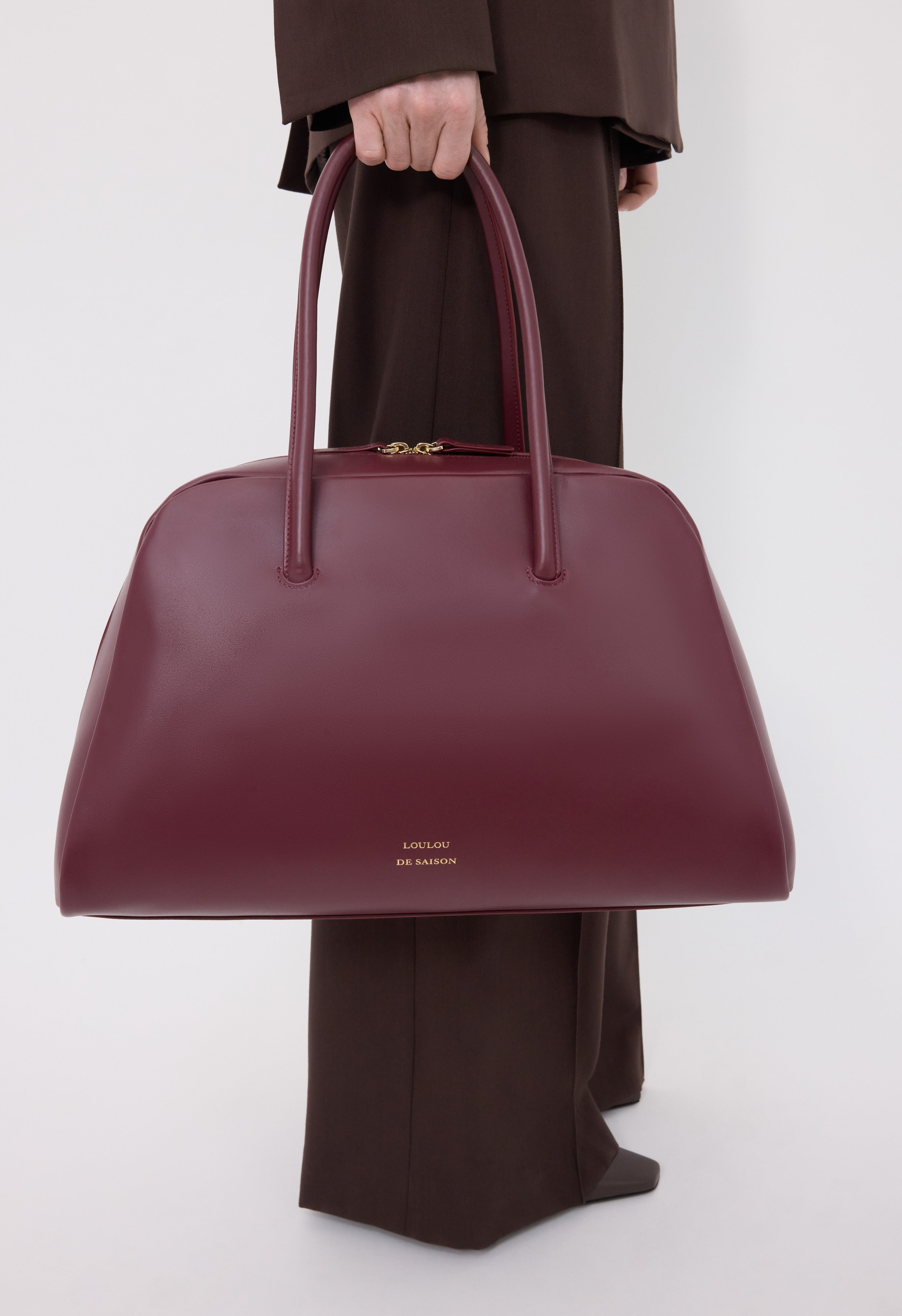 BUCKLEY Leather bowling bag