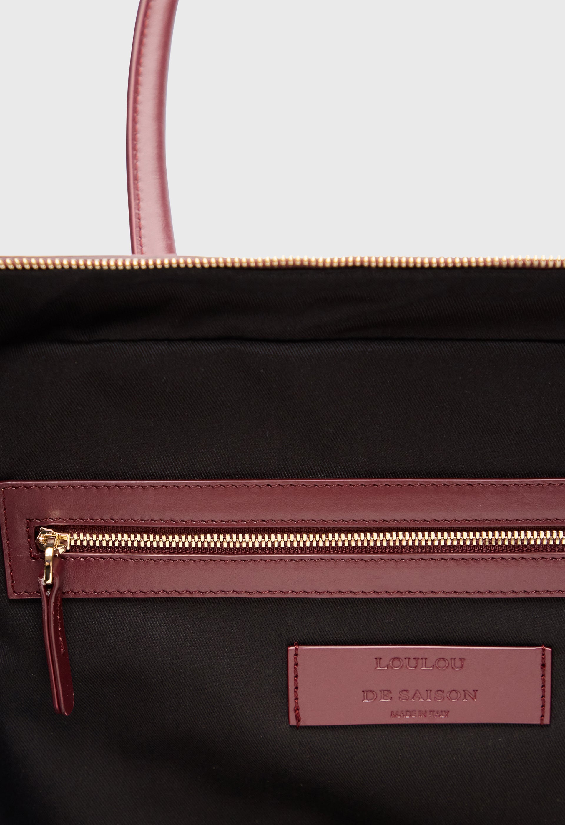 BUCKLEY Leather bowling bag