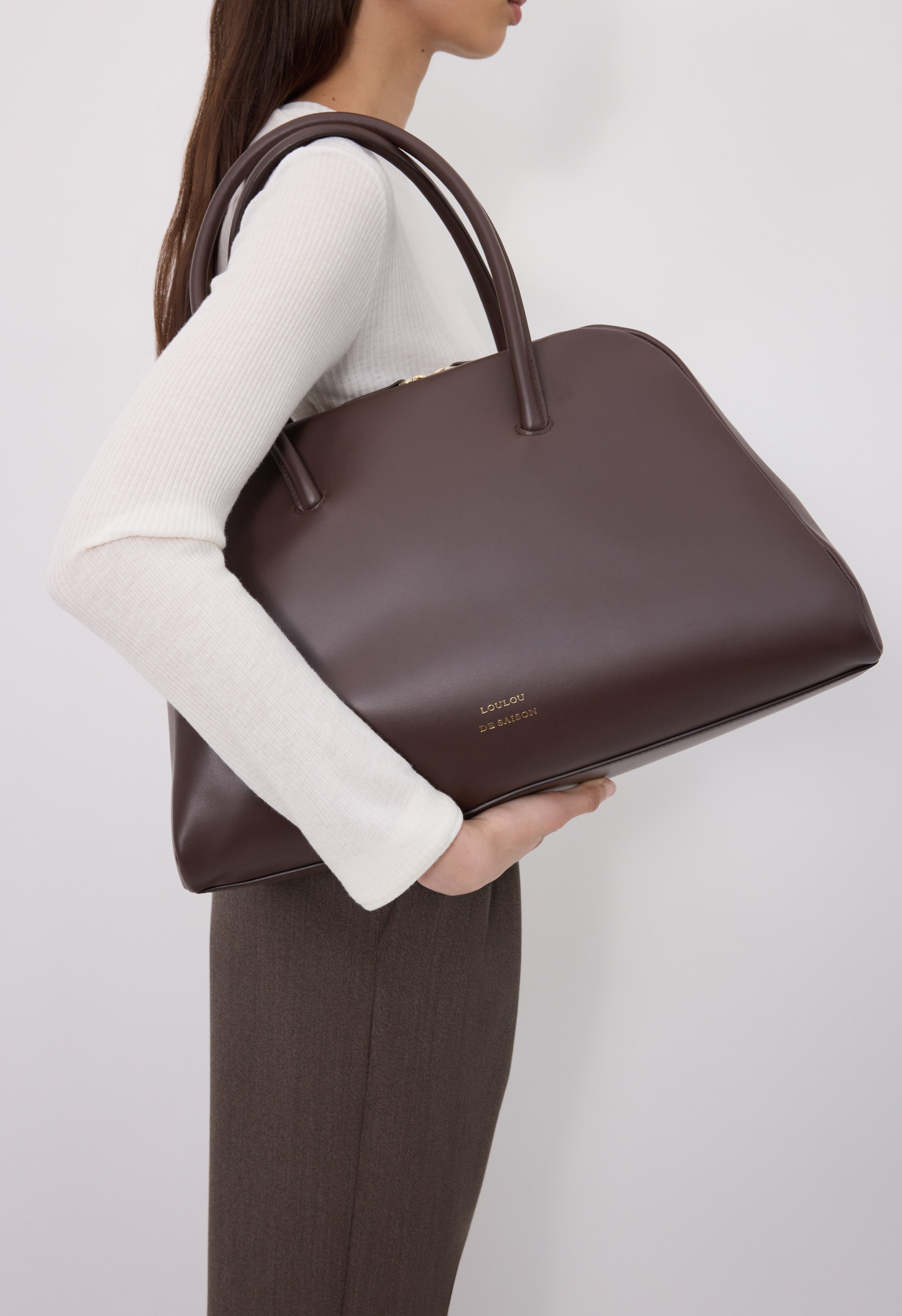 BUCKLEY Leather bowling bag
