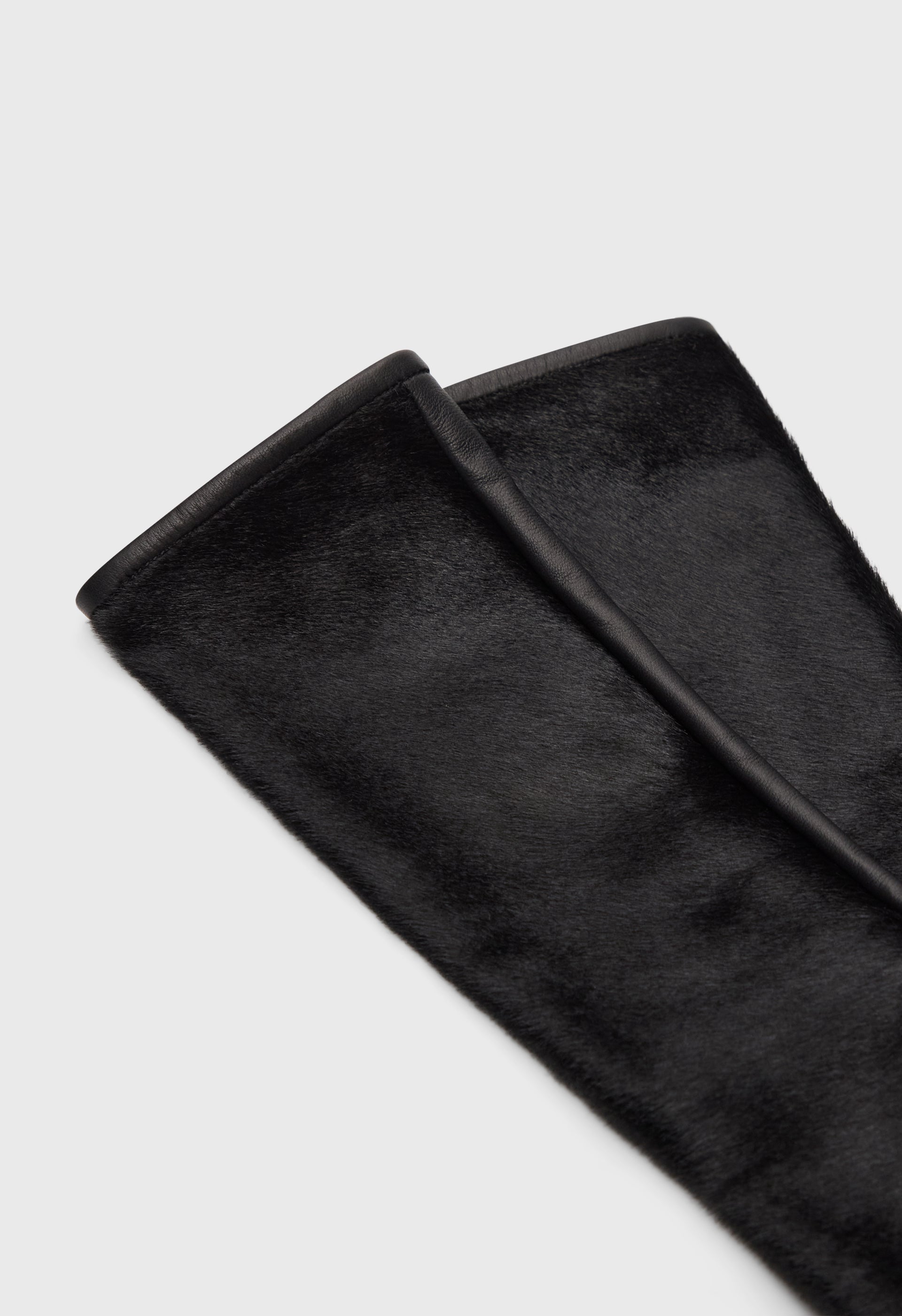 EDNA Pony-effect leather gloves