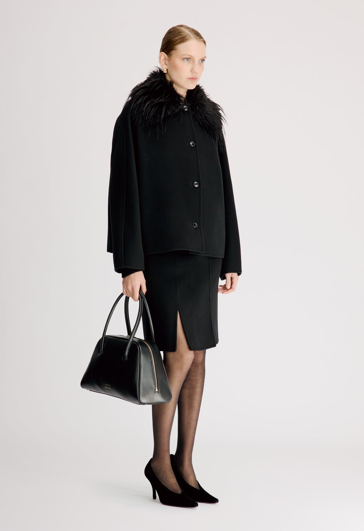 RAFE Detachable faux fur collar jacket