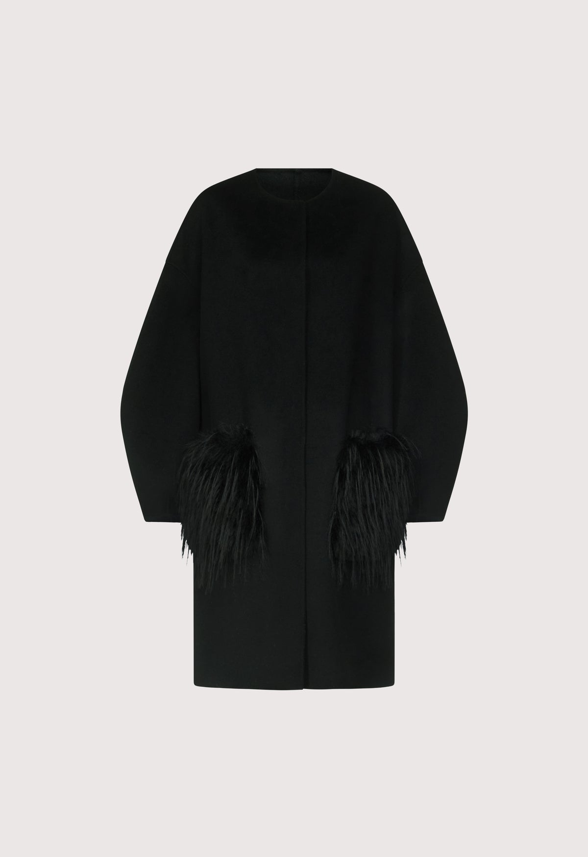 CILIA Wool cashmere drap coat