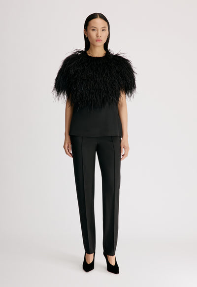 IONA Ostrich feathers top