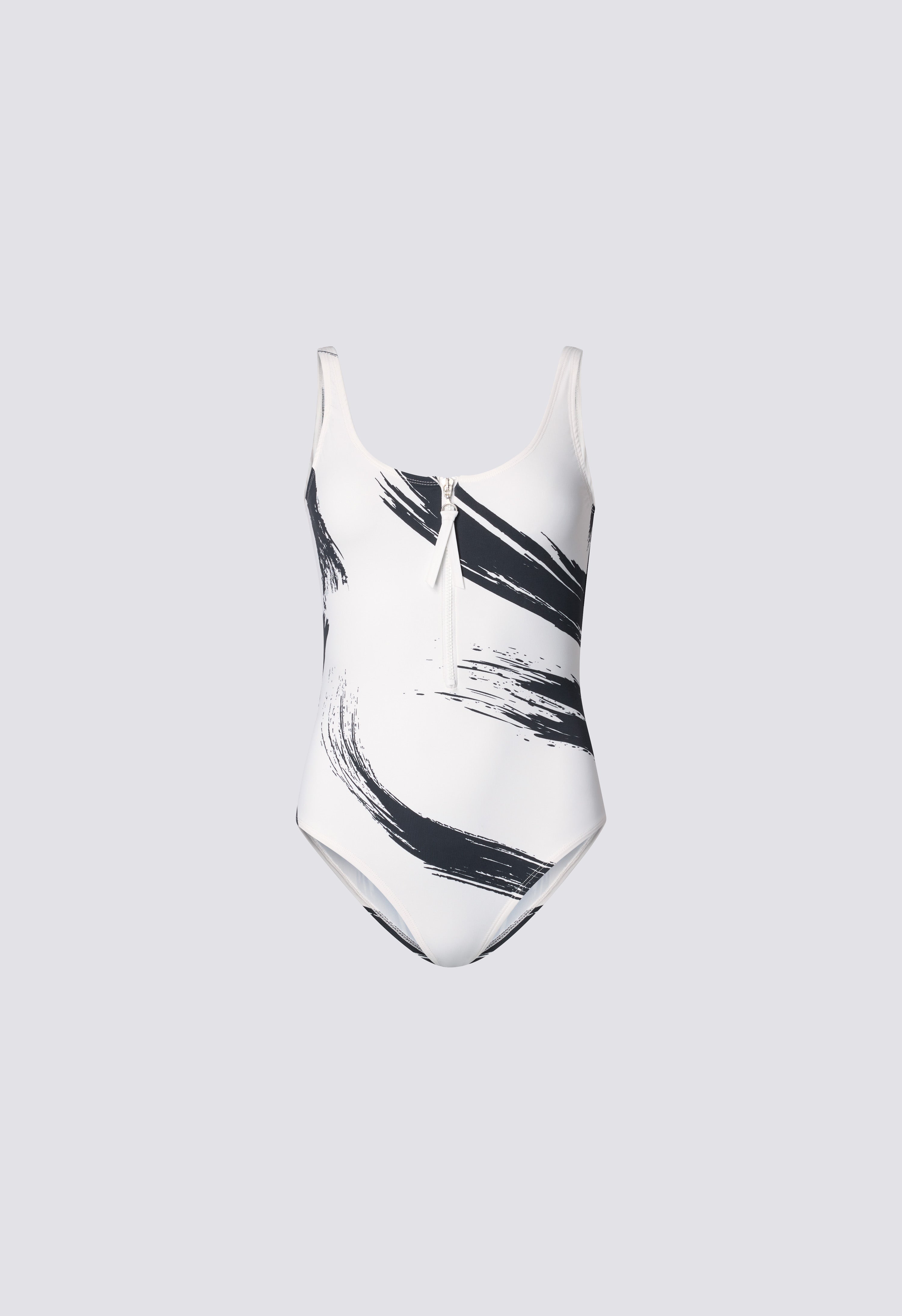 MINEA Printed zipped swimsuit