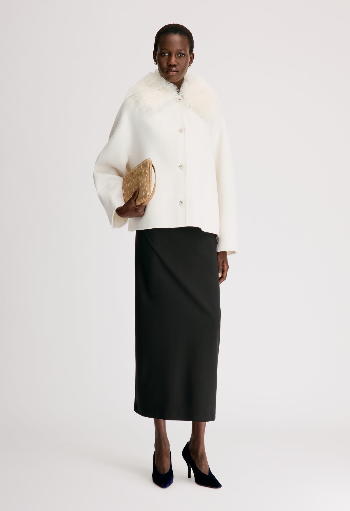 RAFE Detachable faux fur collar jacket