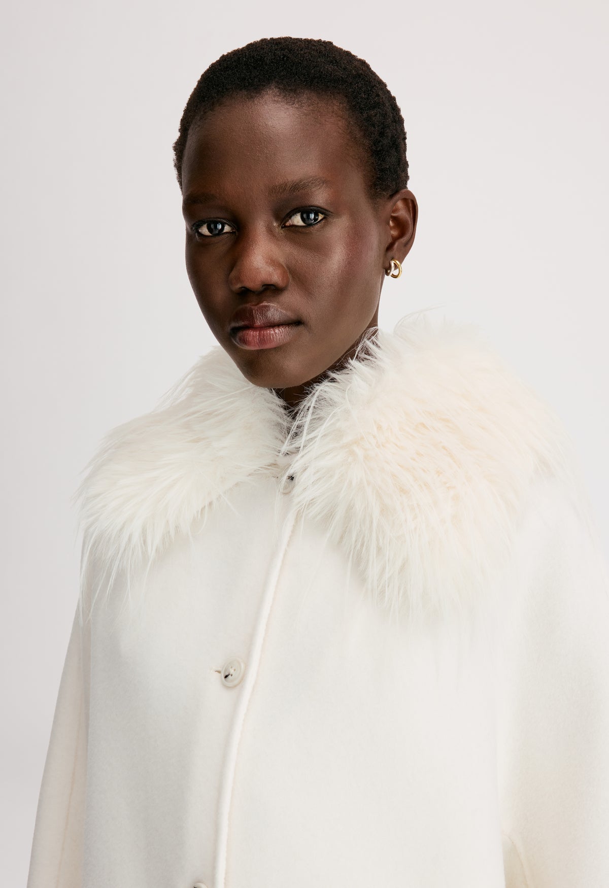 RAFE Detachable faux fur collar jacket